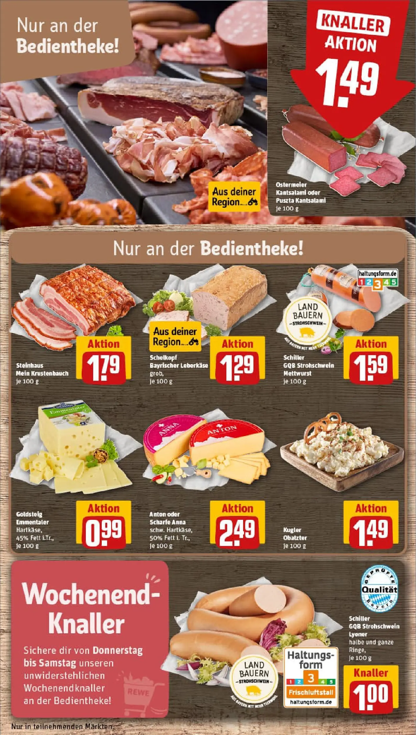 REWE Prospekt ab 02.11.2025 zum Blättern » Angebote | Seite: 11 | Produkte: Salami, Leberkase
