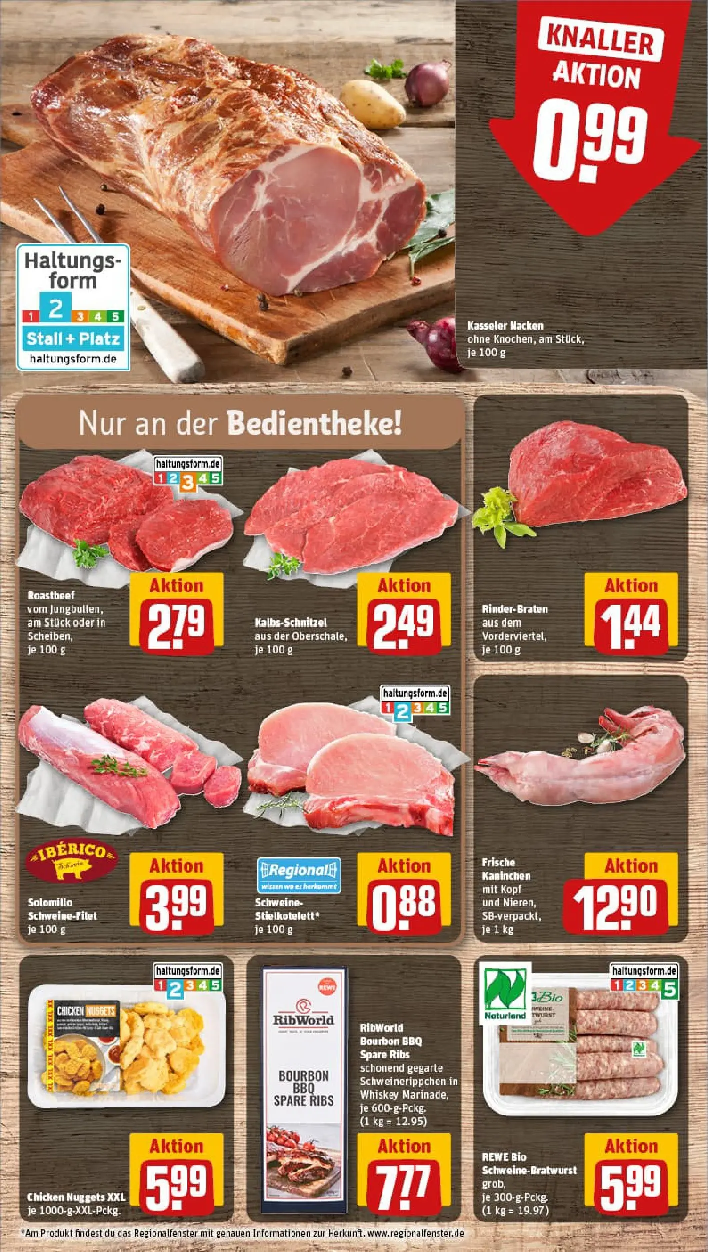 REWE Prospekt ab 02.11.2025 zum Blättern » Angebote | Seite: 8 | Produkte: Rinderbraten, Spare ribs, Roastbeef, Bourbon