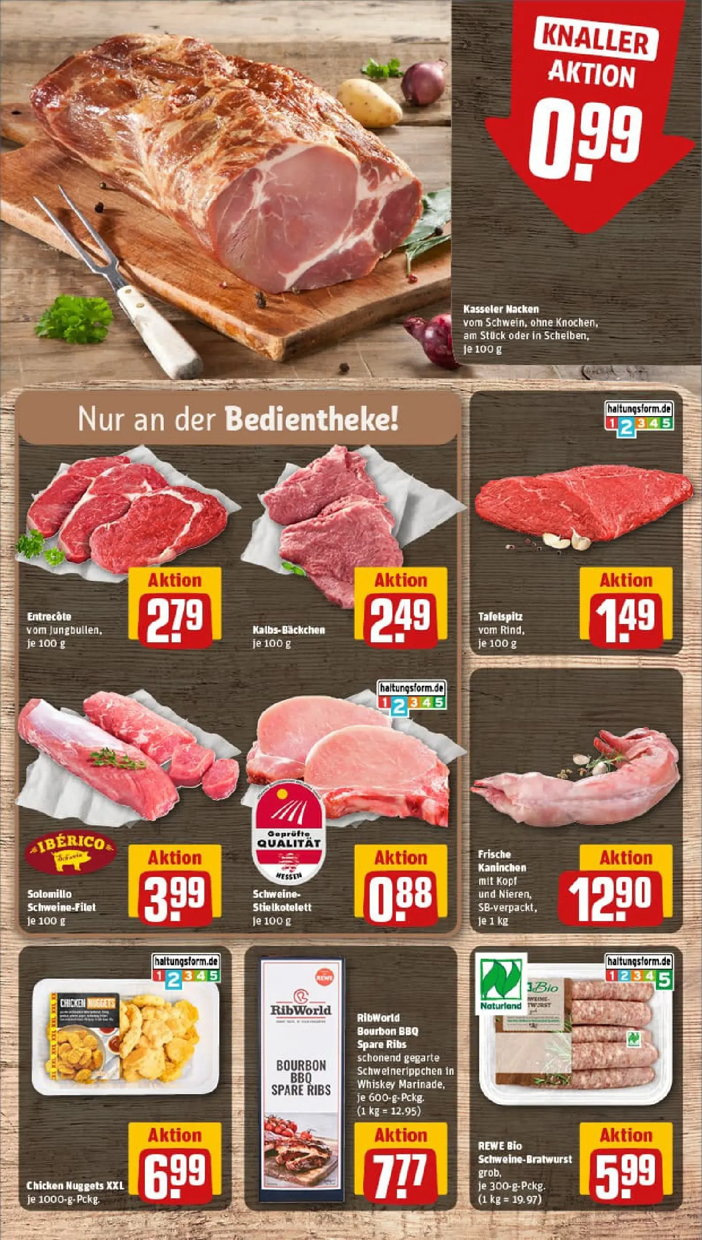 REWE Prospekt ab 02.11.2025 zum Blättern » Angebote | Seite: 8 | Produkte: Spare ribs, Schweinefilet, Kasseler nacken, Whiskey