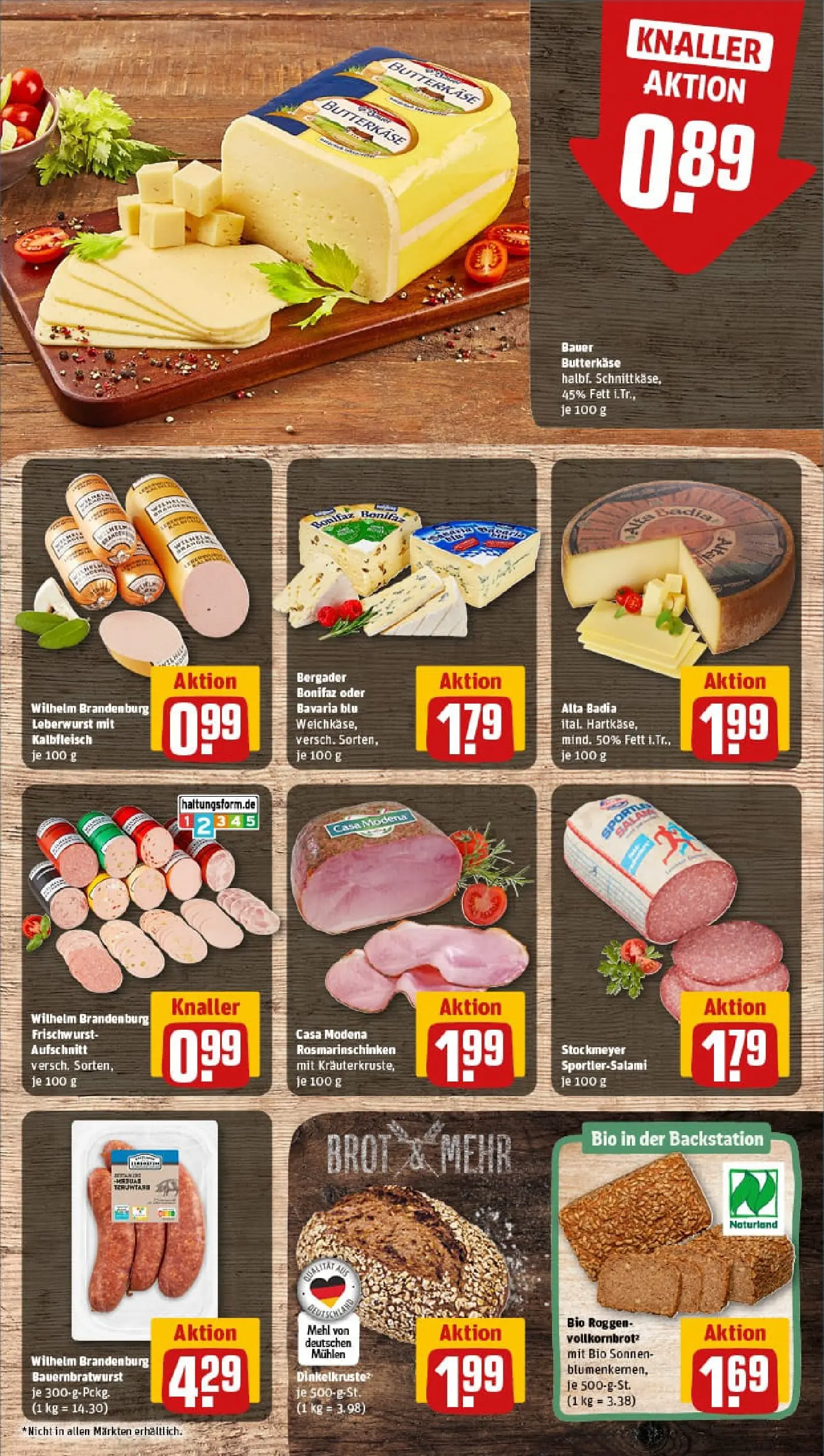 REWE Prospekt ab 02.11.2025 zum Blättern » Angebote | Seite: 9 | Produkte: Mehl, Brot, Salami