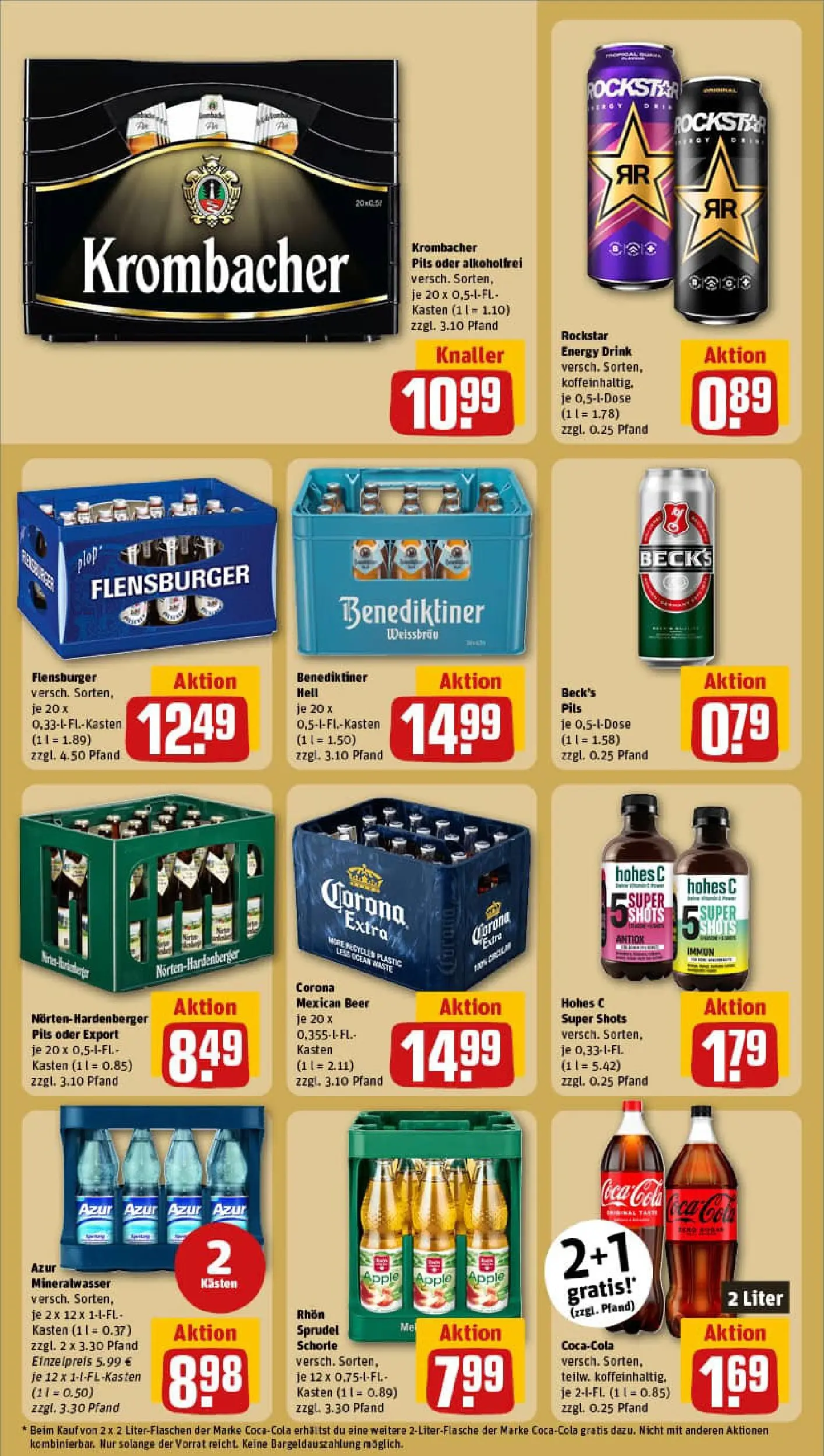REWE Prospekt ab 02.11.2025 zum Blättern » Angebote | Seite: 22 | Produkte: Cola, Mineralwasser, Apple, Krombacher