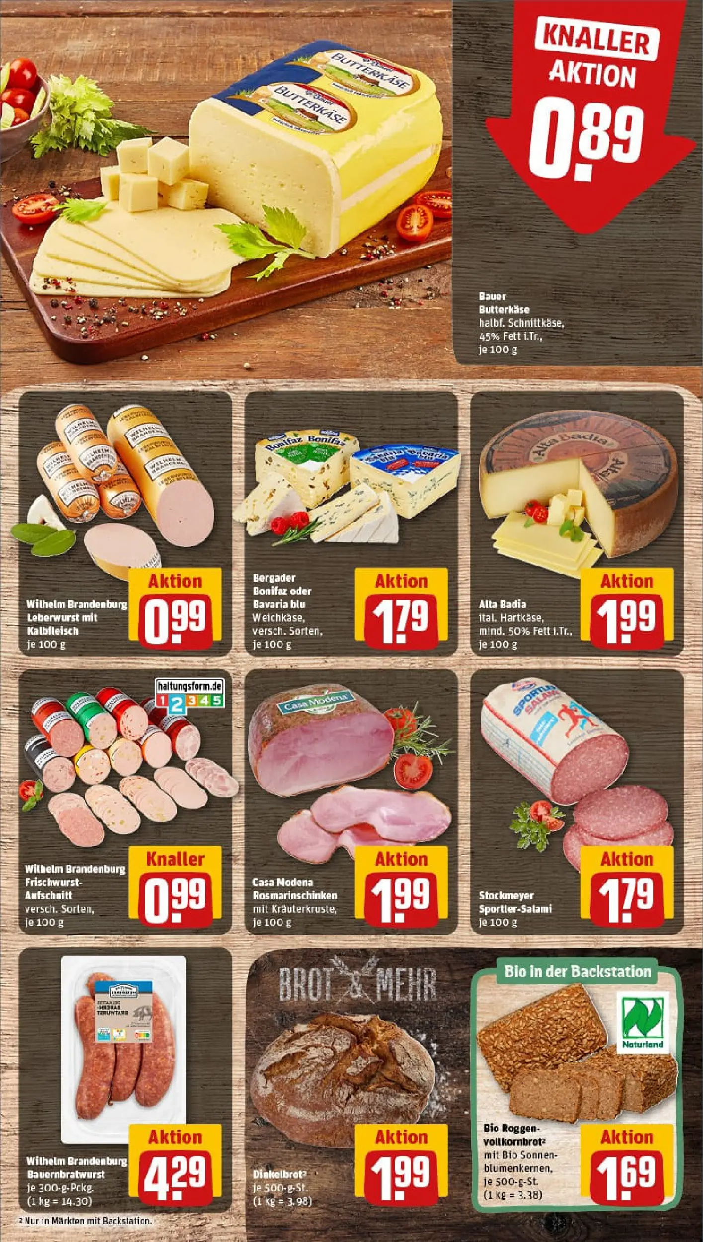 REWE Prospekt ab 02.11.2025 zum Blättern » Angebote | Seite: 9 | Produkte: Vollkornbrot, Brot, Salami