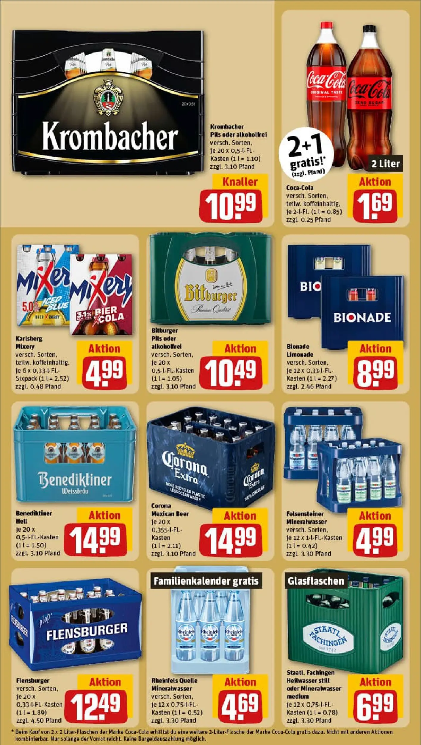 REWE Prospekt ab 02.11.2025 zum Blättern » Angebote | Seite: 16 | Produkte: Bitburger, Cola, Krombacher, Mixery