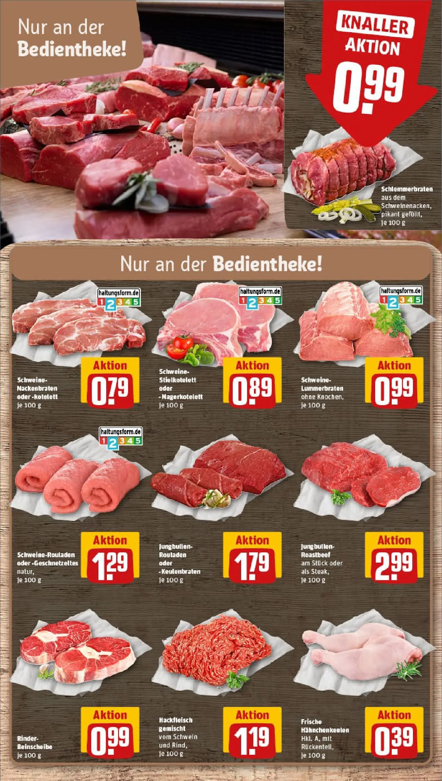 REWE Prospekt ab 02.11.2025 zum Blättern » Angebote | Seite: 8 | Produkte: Hahnchen, Roastbeef, Hackfleisch