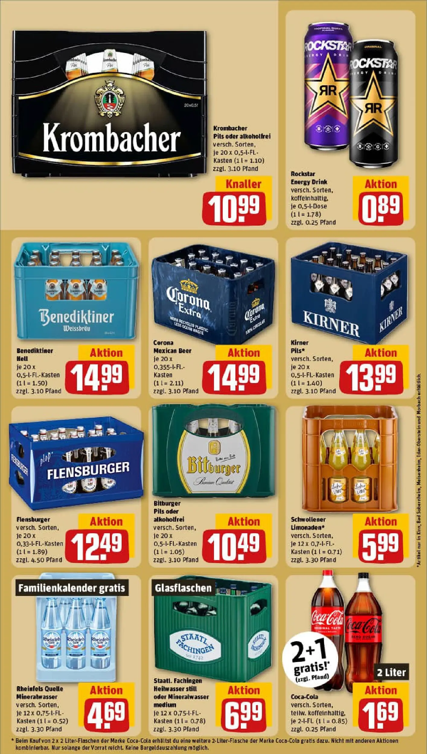 REWE Prospekt ab 02.11.2025 zum Blättern » Angebote | Seite: 20 | Produkte: Coca cola, Pils, Benediktiner hell, Flensburger