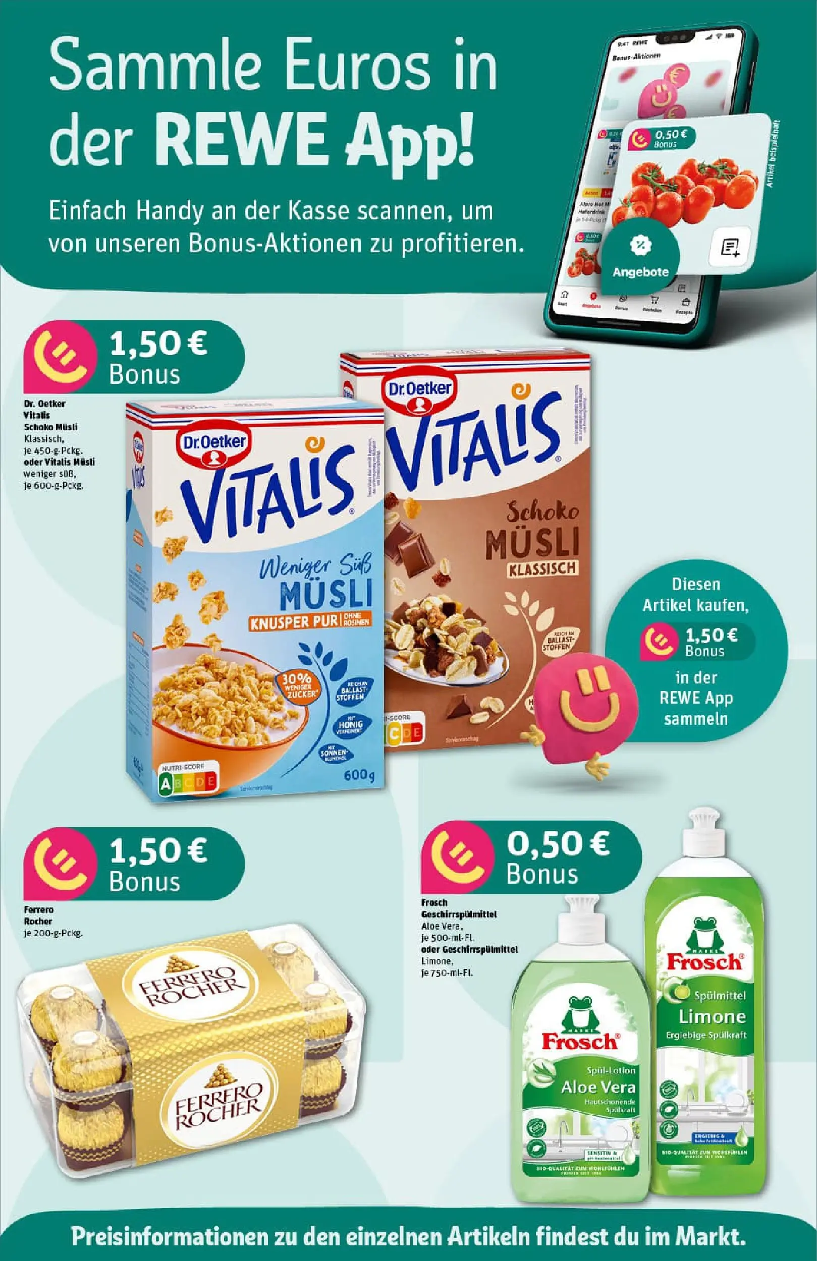 REWE Prospekt ab 02.11.2025 zum Blättern » Angebote | Seite: 2 | Produkte: Musli, Rosinen, Zucker, Geschirrspülmittel