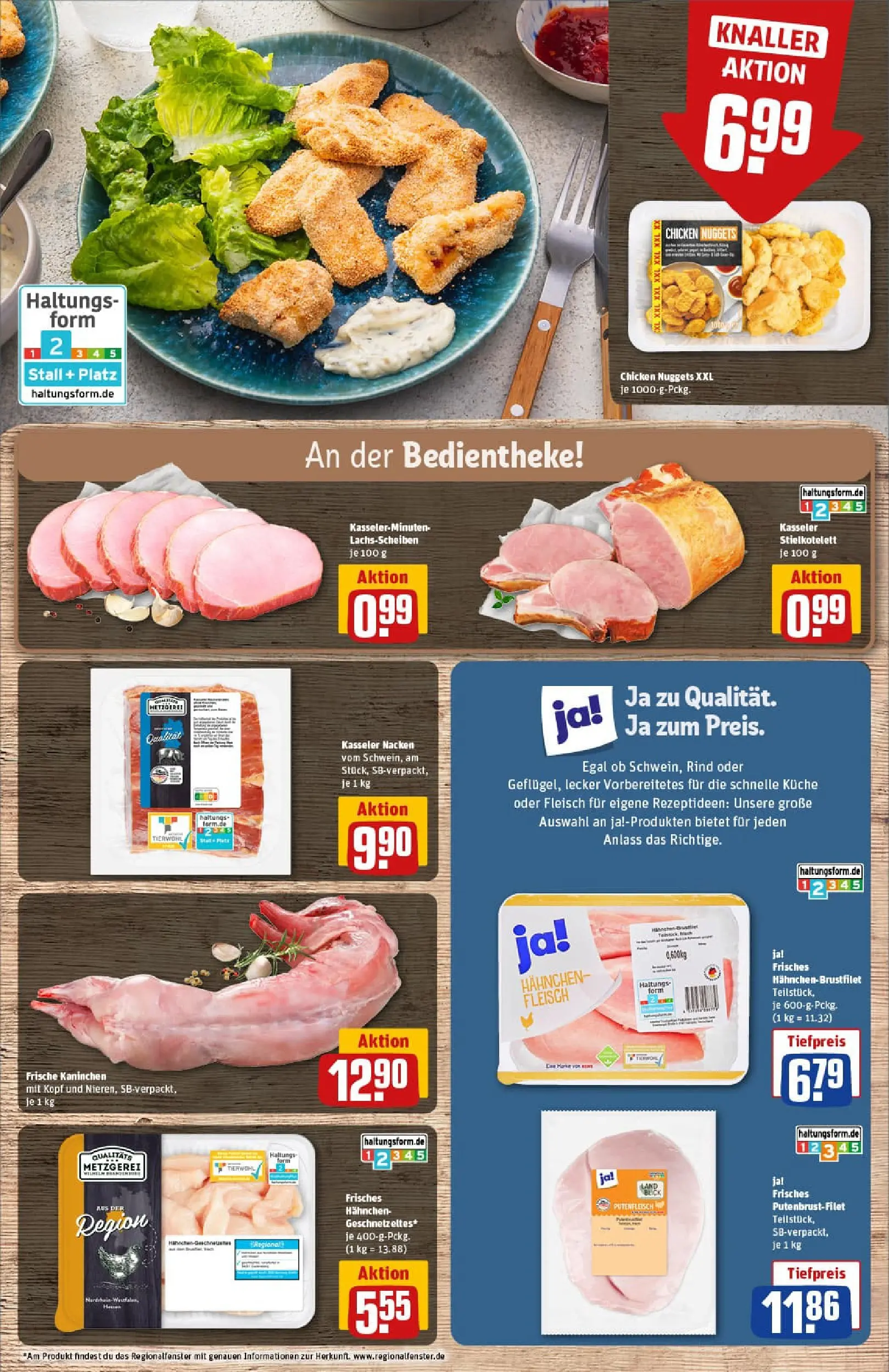 REWE Prospekt ab 02.11.2025 zum Blättern » Angebote | Seite: 8 | Produkte: Hahnchen, Kaninchen, Küche, Fleisch