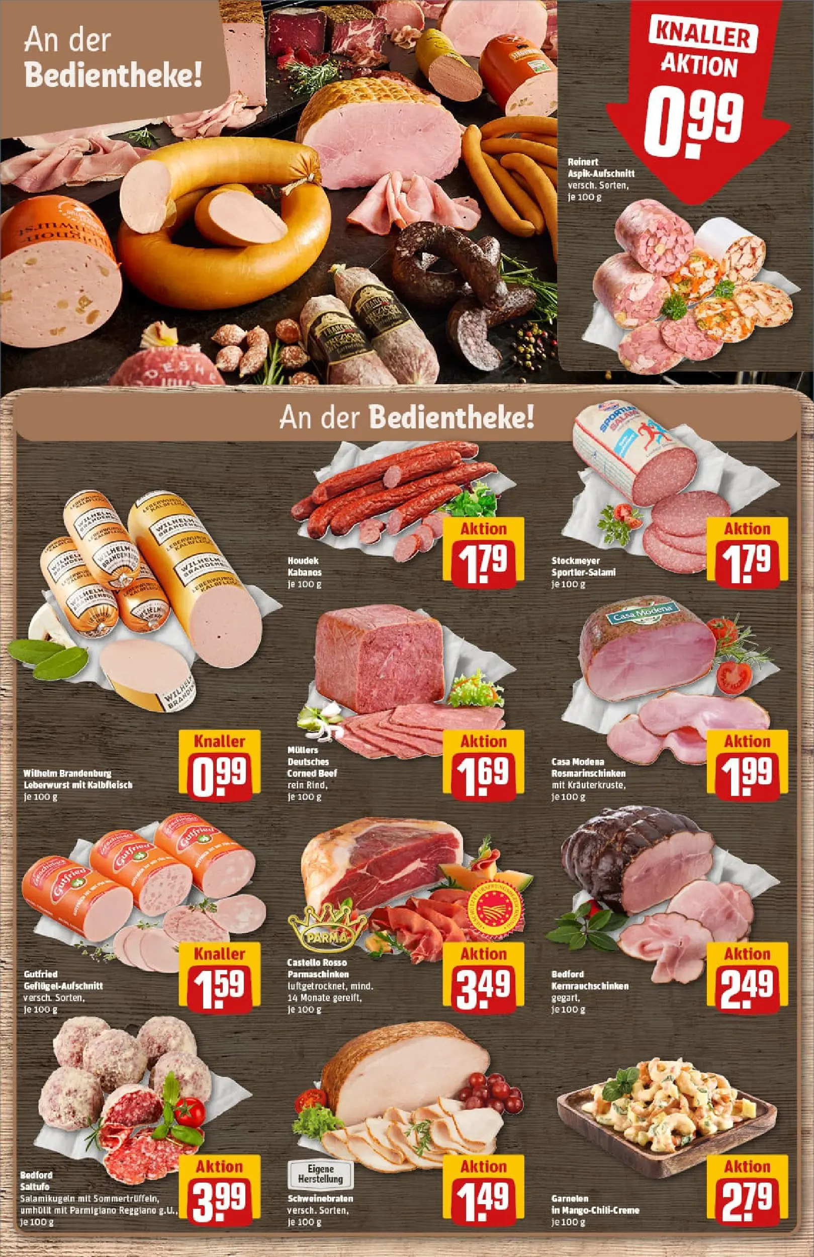 REWE Prospekt ab 02.11.2025 zum Blättern » Angebote | Seite: 10 | Produkte: Garnelen, Mango, Chili, Salami