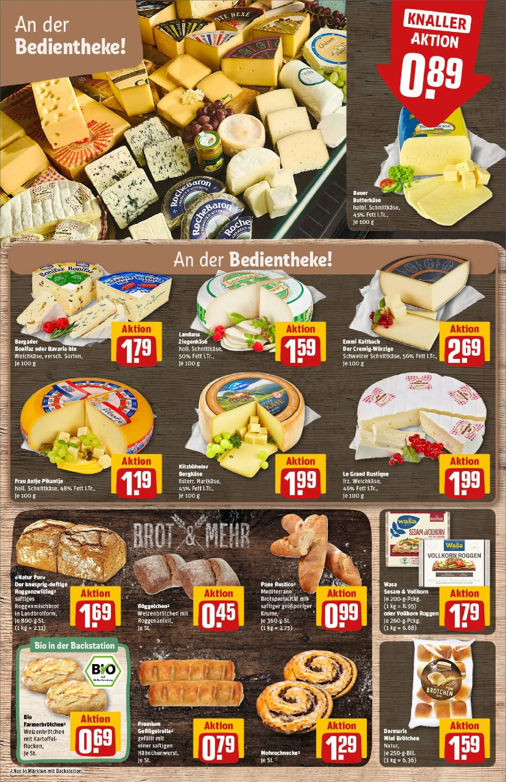 REWE Prospekt ab 02.11.2025 zum Blättern » Angebote | Seite: 11 | Produkte: Ziegenkäse, Pane, Brot