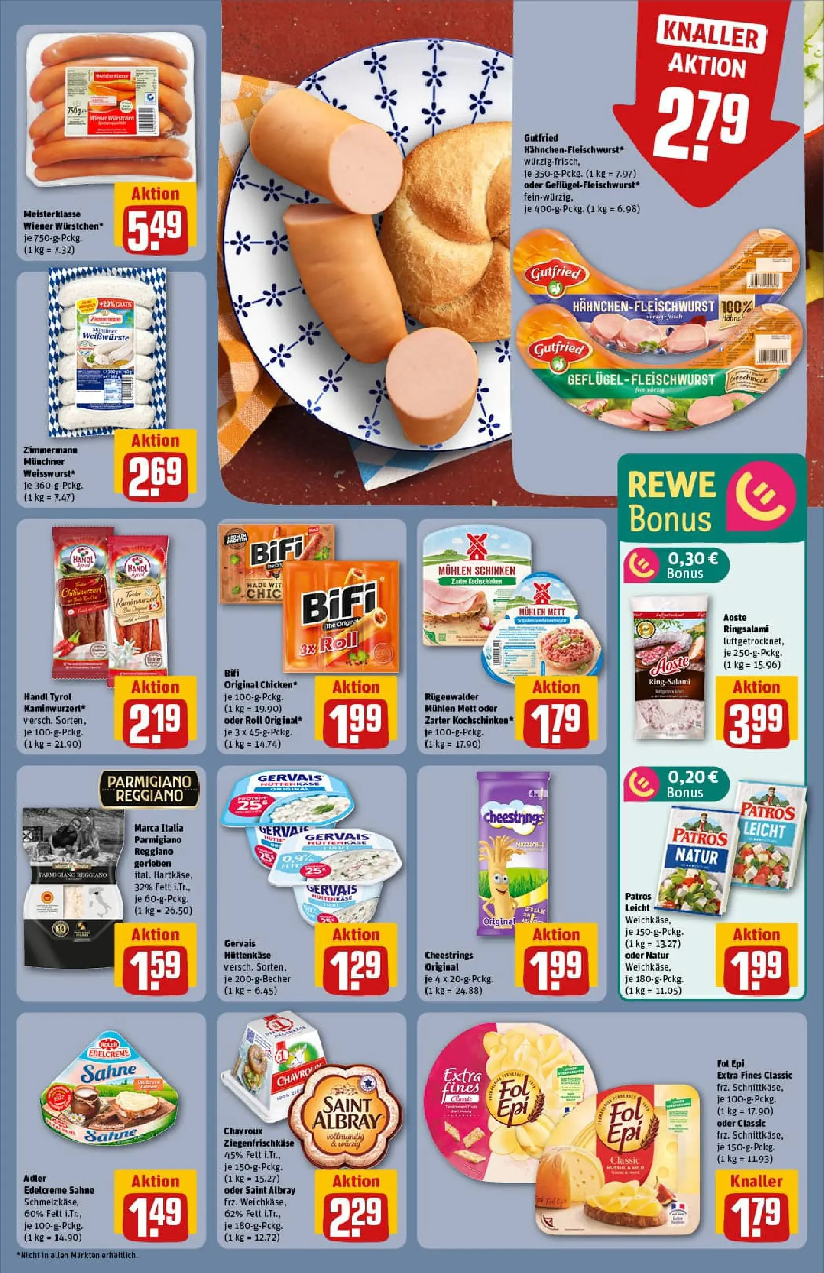 REWE Prospekt ab 02.11.2025 zum Blättern » Angebote | Seite: 17 | Produkte: Feta, Salami, Schinken, Sahne