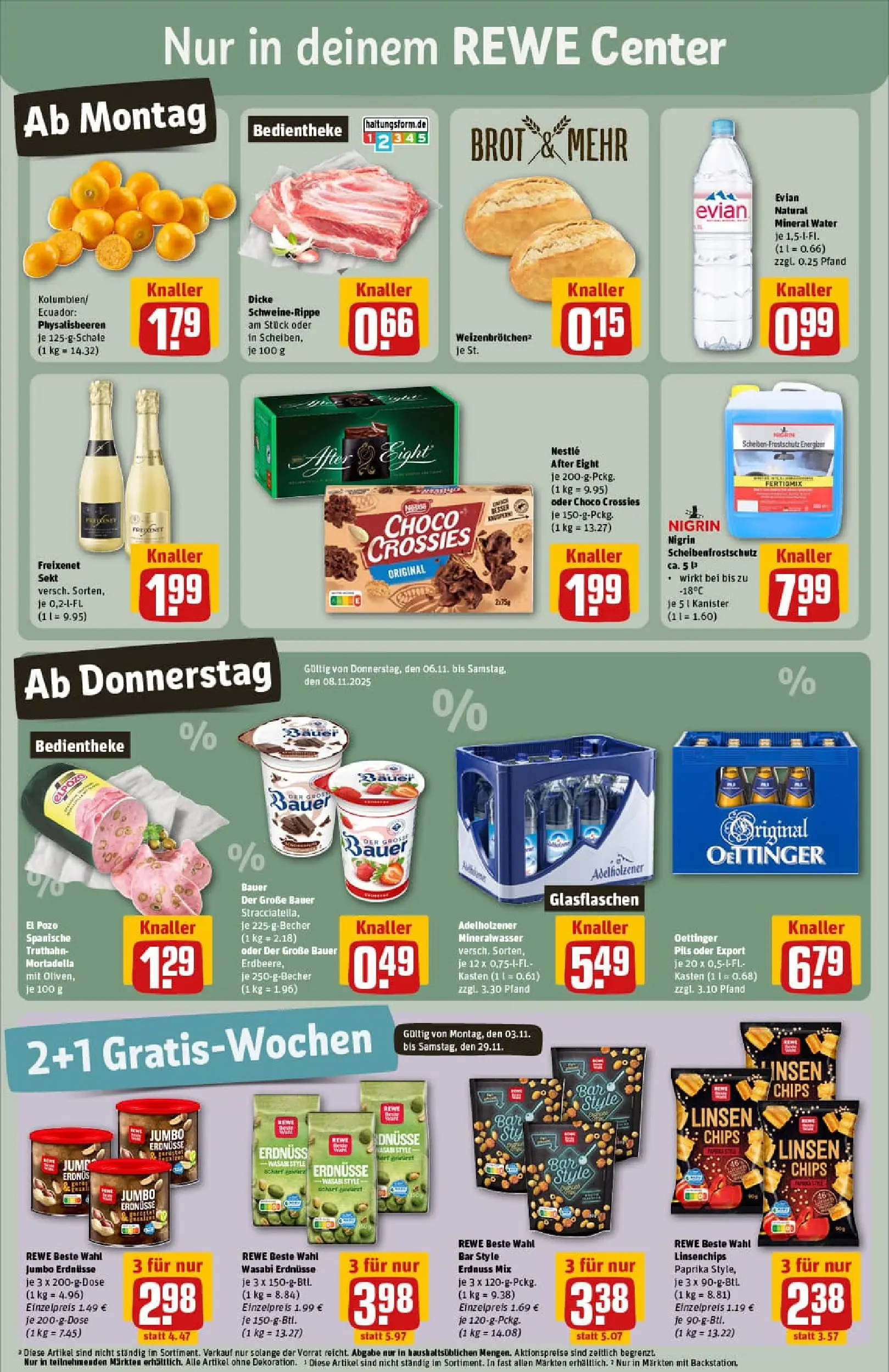 REWE Prospekt ab 02.11.2025 zum Blättern » Angebote | Seite: 3 | Produkte: Freixenet, Sekt, Pils, Paprika