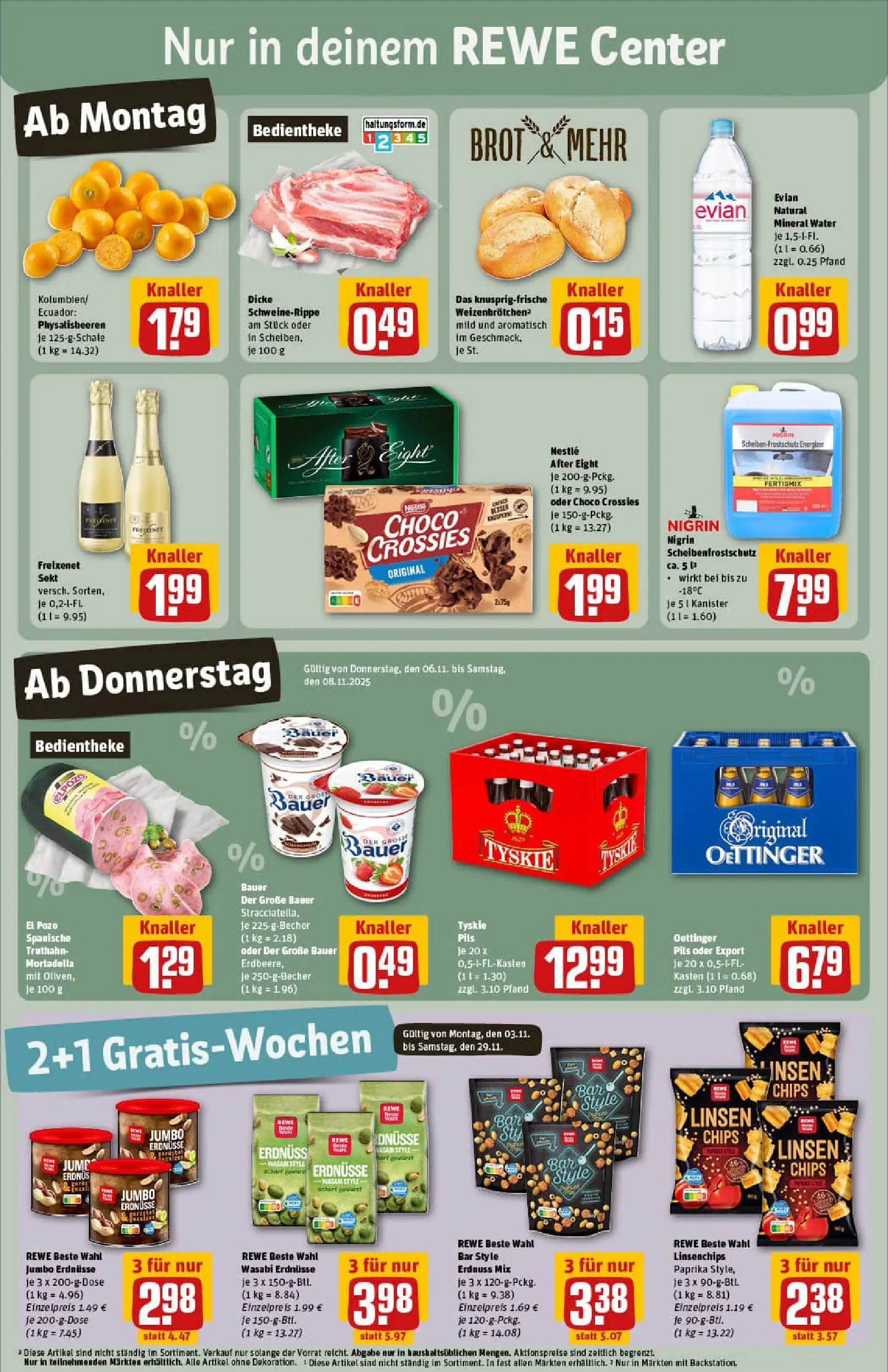 REWE Prospekt ab 02.11.2025 zum Blättern » Angebote | Seite: 3 | Produkte: Freixenet, Sekt, Oettinger, Paprika