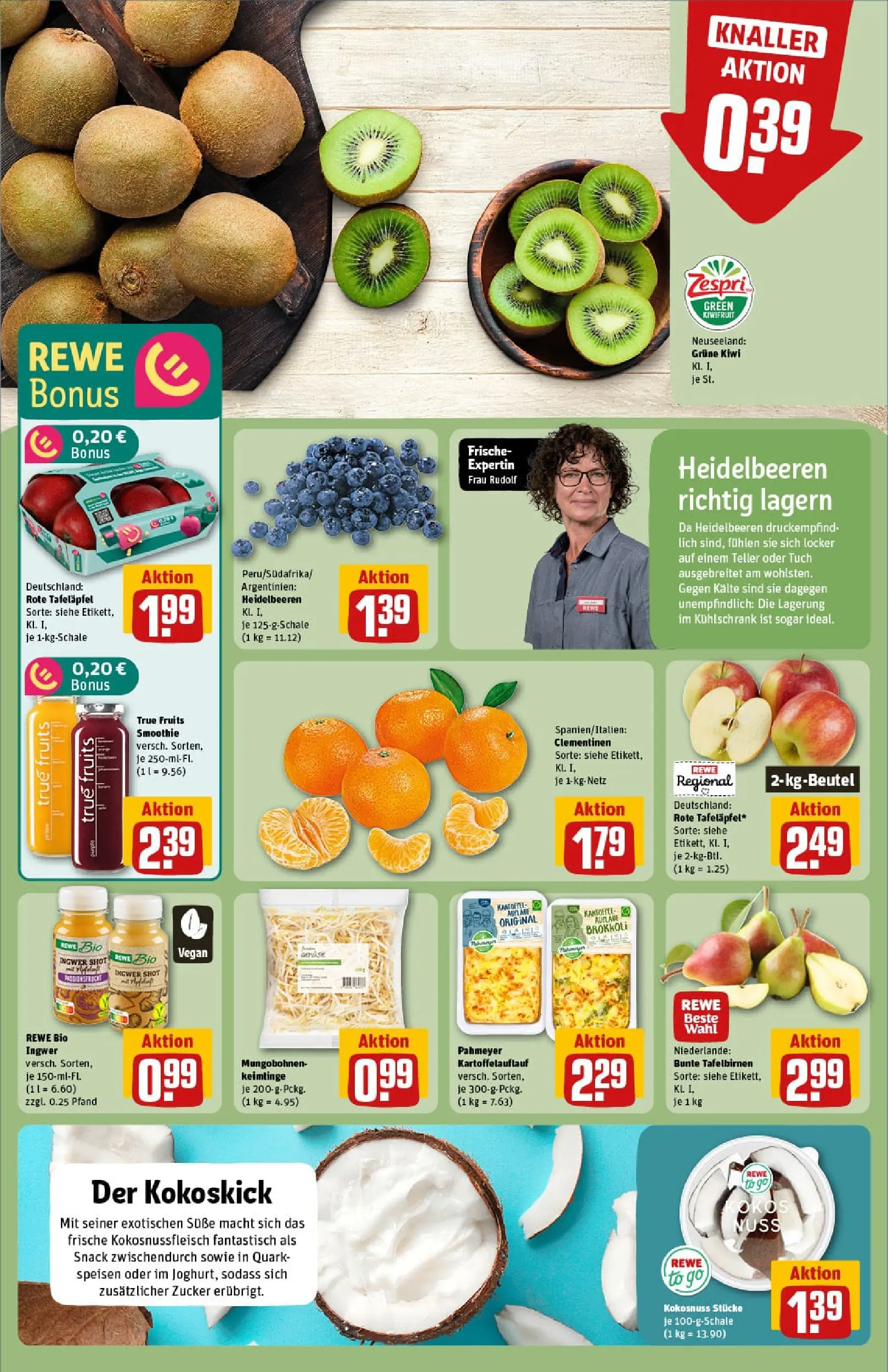 REWE Prospekt ab 02.11.2025 zum Blättern » Angebote | Seite: 6 | Produkte: Quark, Kühlschrank, Soße, Kiwi