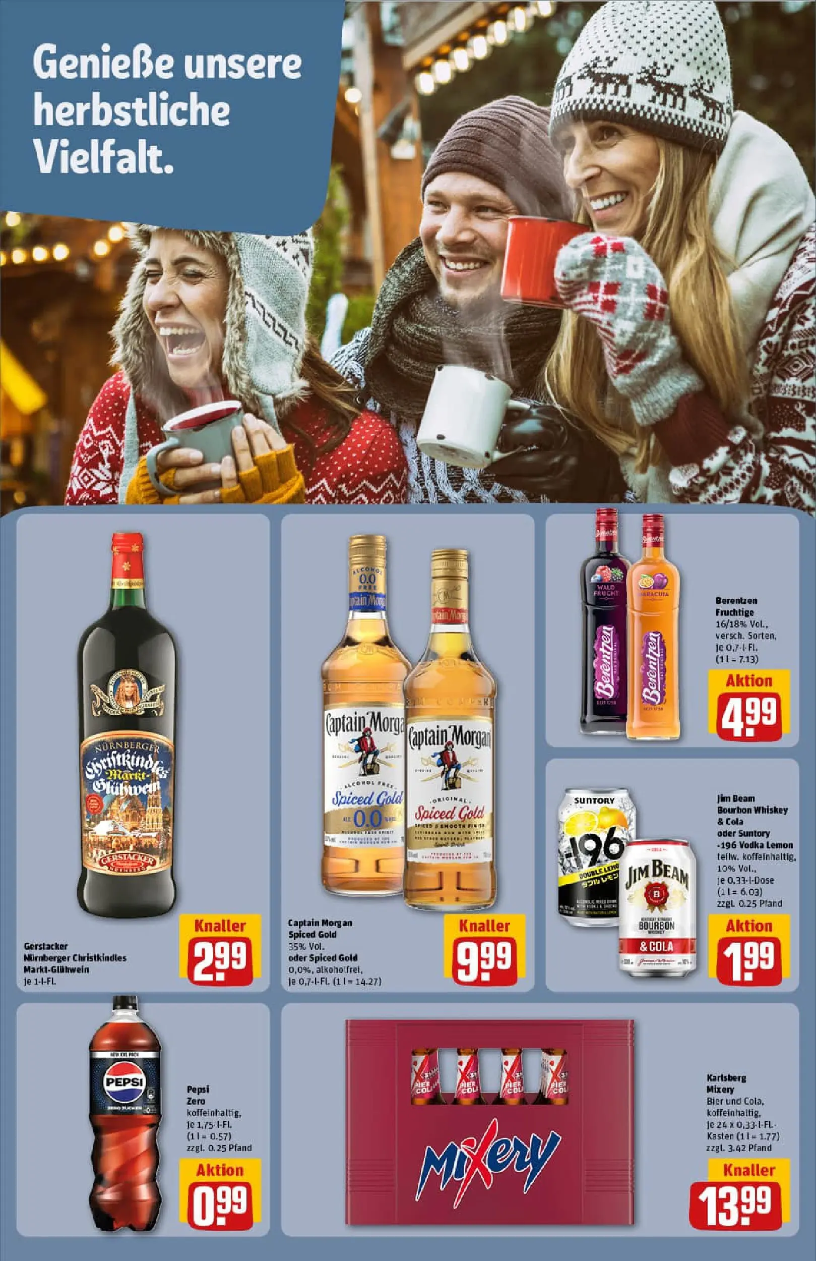 REWE Prospekt ab 02.11.2025 zum Blättern » Angebote | Seite: 17 | Produkte: Mixery, Vodka, Bourbon, Berentzen