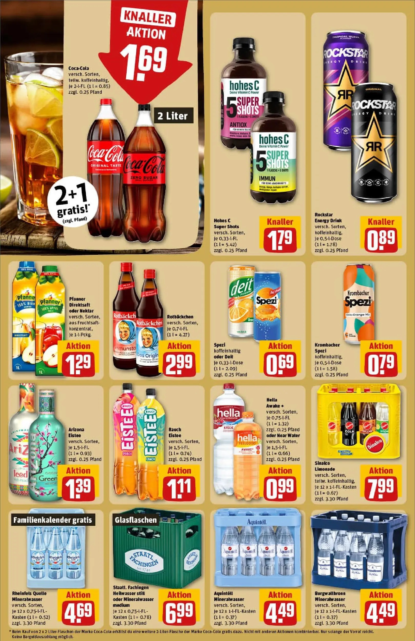 REWE Prospekt ab 02.11.2025 zum Blättern » Angebote | Seite: 18 | Produkte: Sinalco, Cola, Rockstar, Hella