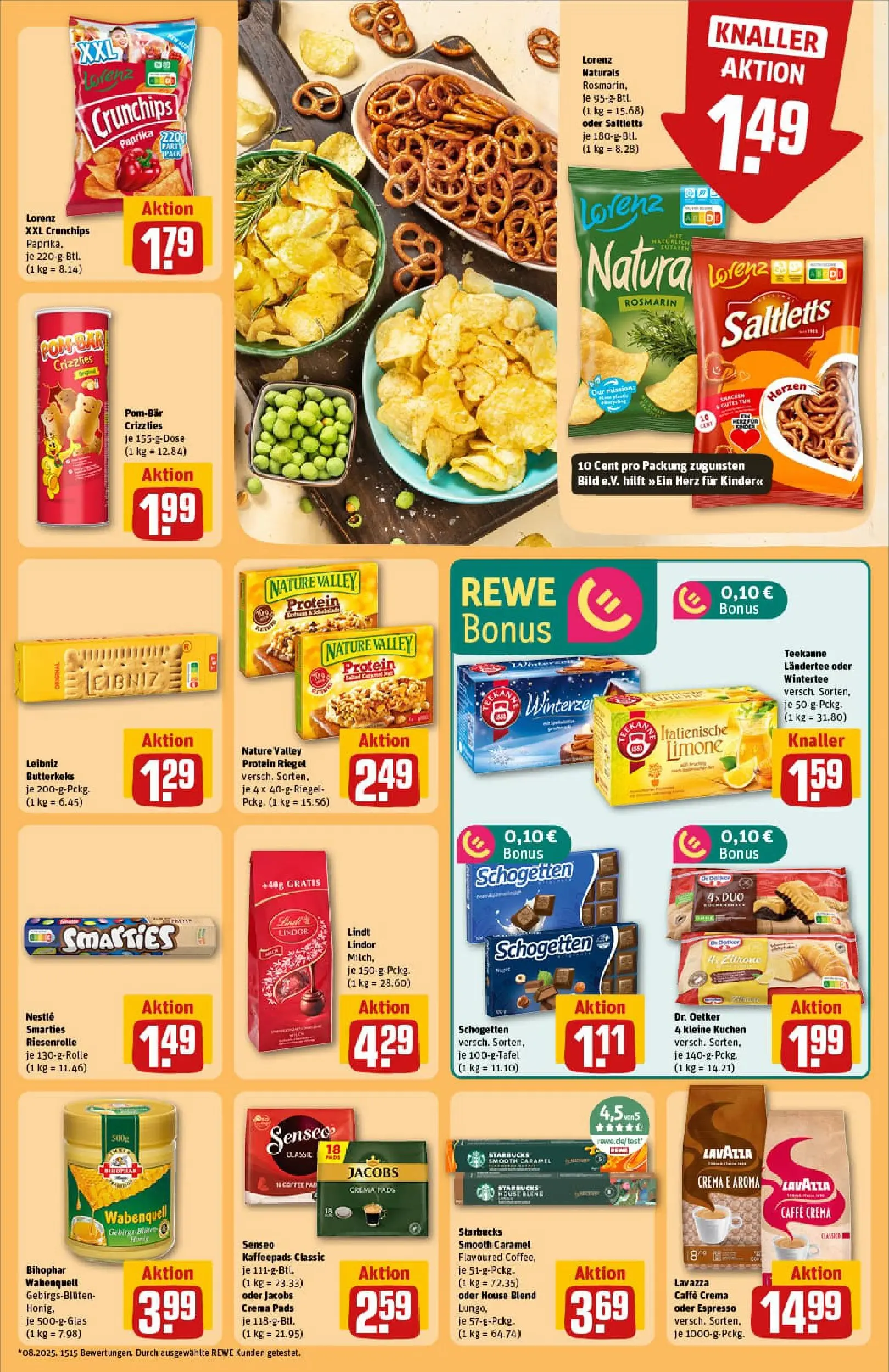 REWE Prospekt ab 02.11.2025 zum Blättern » Angebote | Seite: 25 | Produkte: Kaffeepads, POM-BÄR, Paprika, Senseo kaffeepads