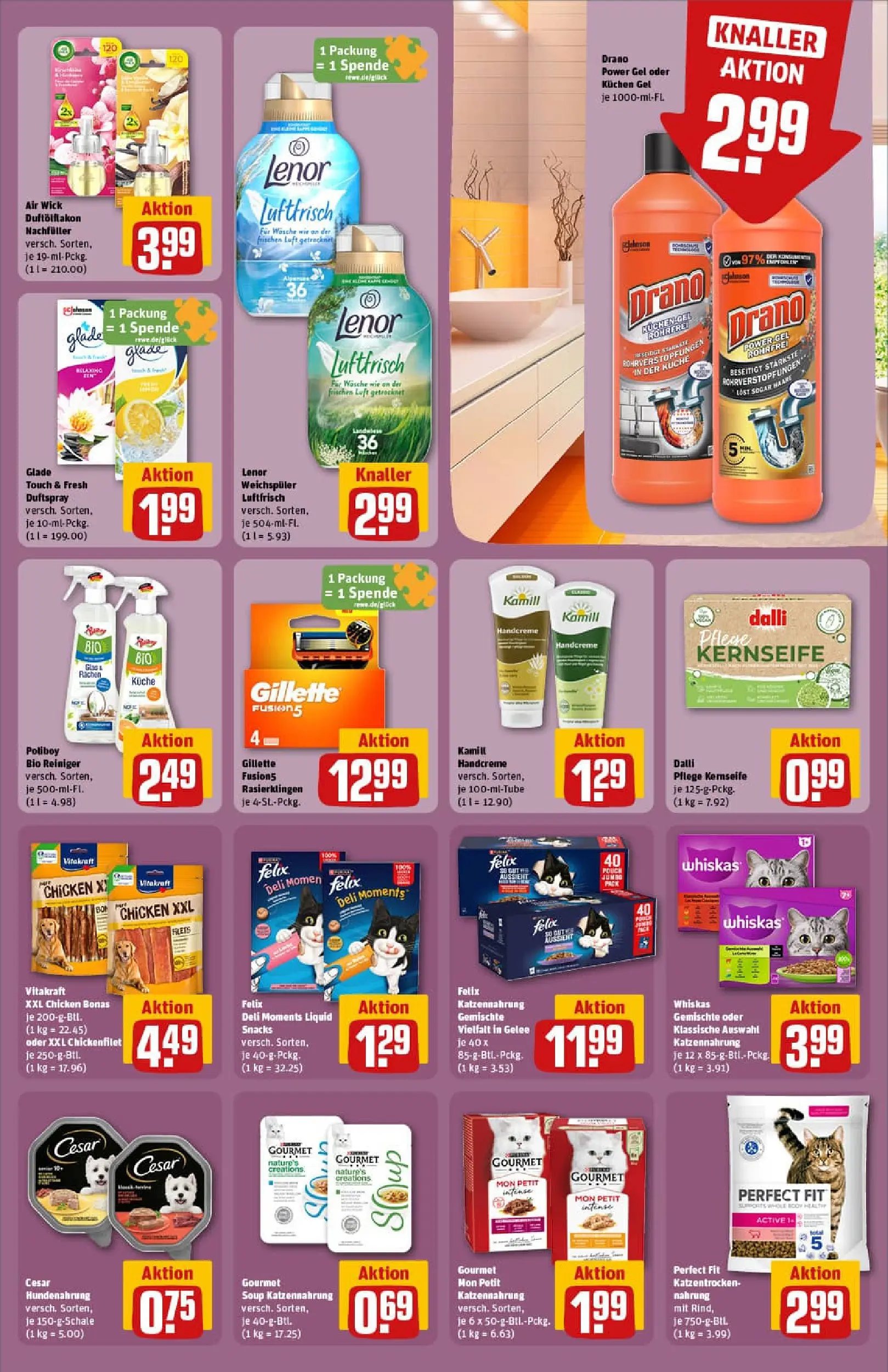 REWE Prospekt ab 02.11.2025 zum Blättern » Angebote | Seite: 27 | Produkte: Küche, Handcreme, Weichspüler, Kuchen