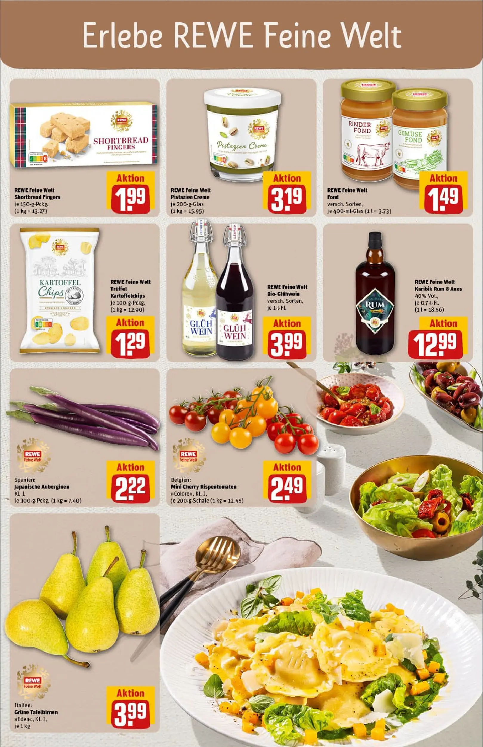 REWE Prospekt ab 02.11.2025 zum Blättern » Angebote | Seite: 19 | Produkte: Rum, Pistazien, Creme, Wein
