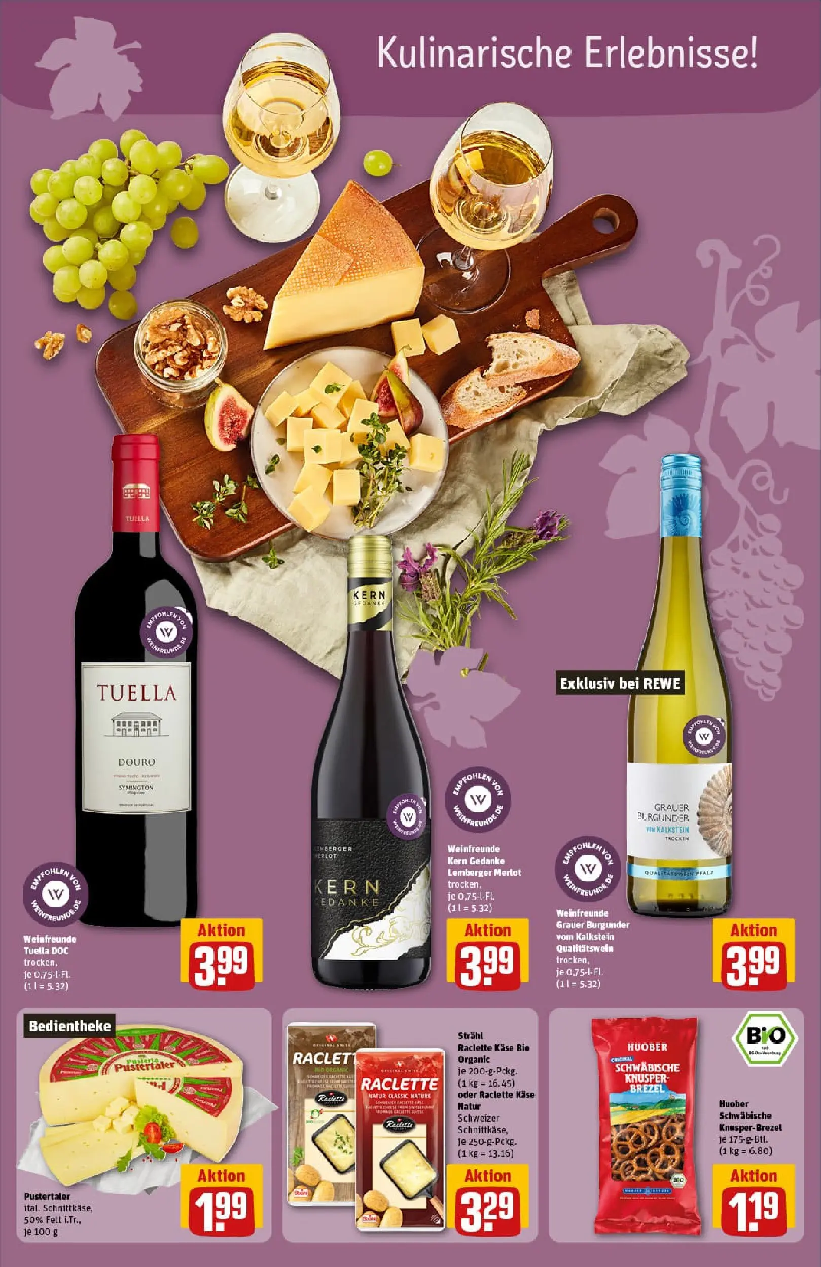 REWE Prospekt ab 02.11.2025 zum Blättern » Angebote | Seite: 22 | Produkte: Käse, Merlot, Raclette