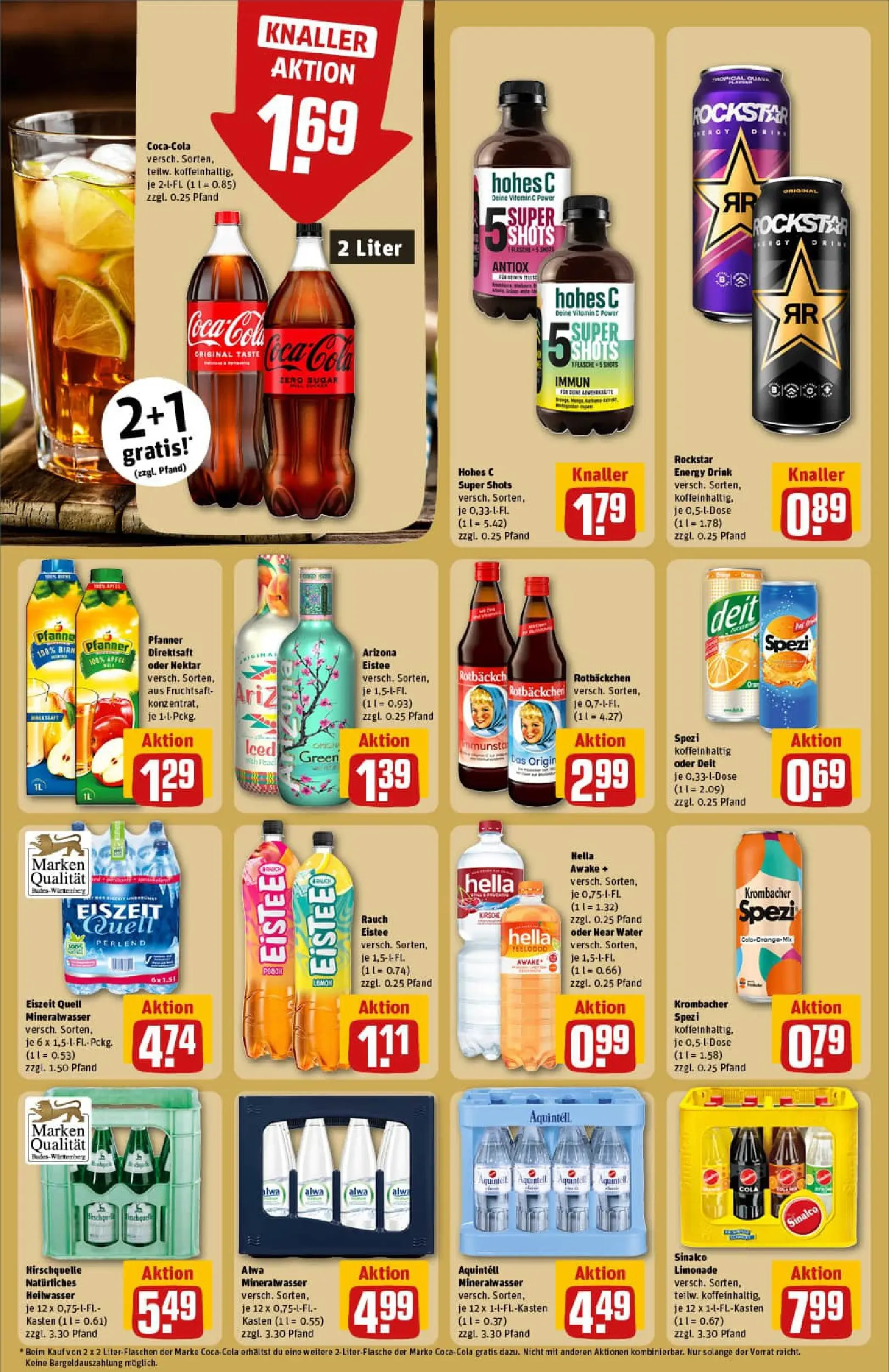 REWE Prospekt ab 02.11.2025 zum Blättern » Angebote | Seite: 20 | Produkte: Sinalco, Cola, Mineralwasser, Krombacher