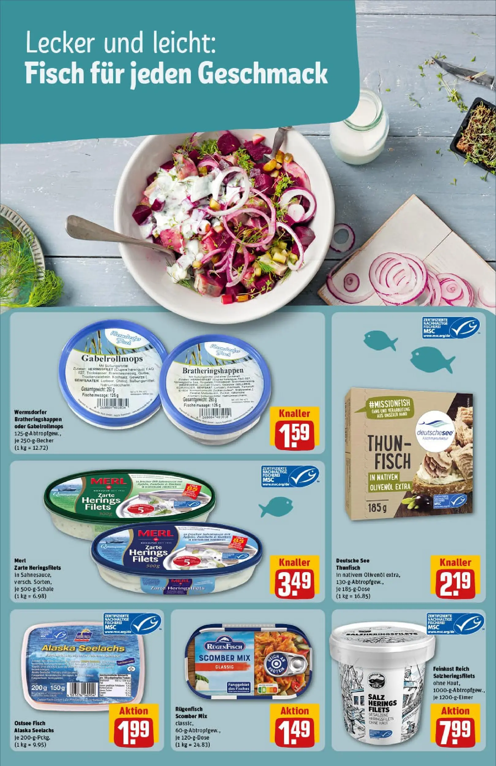 REWE Prospekt ab 02.11.2025 zum Blättern » Angebote | Seite: 21 | Produkte: Thunfisch, Olivenol, Fisch, Salz