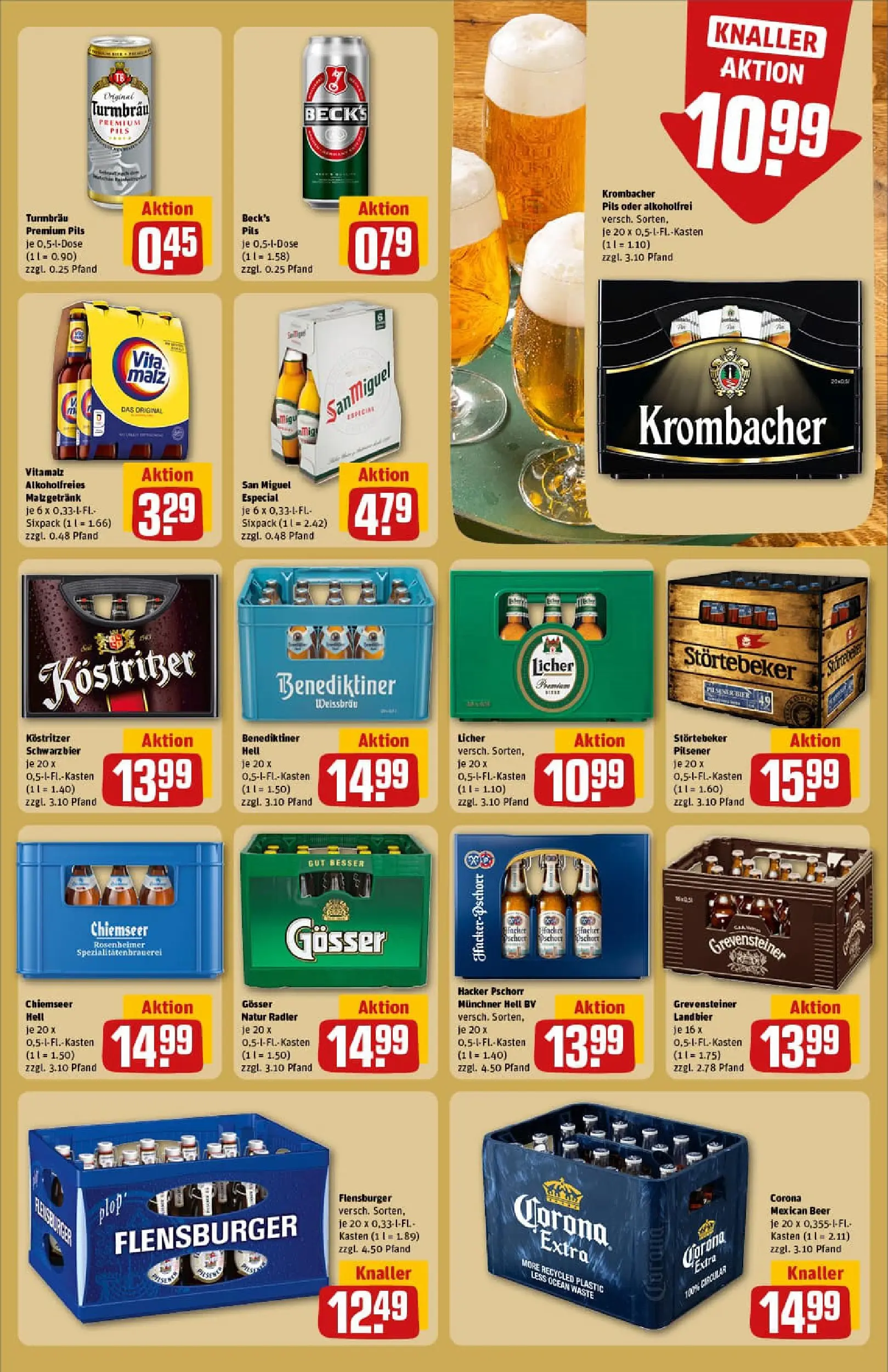 REWE Prospekt ab 02.11.2025 zum Blättern » Angebote | Seite: 25 | Produkte: Kostritzer, Bier, Flensburger, Krombacher