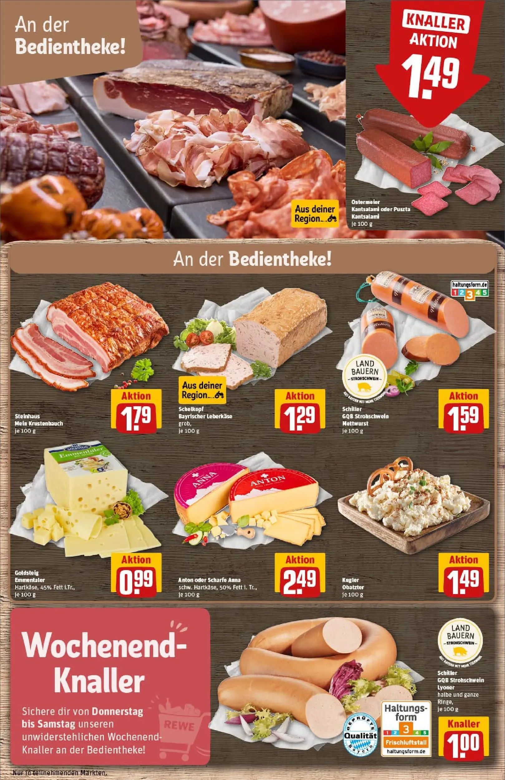 REWE Prospekt ab 02.11.2025 zum Blättern » Angebote | Seite: 11 | Produkte: Leberkase