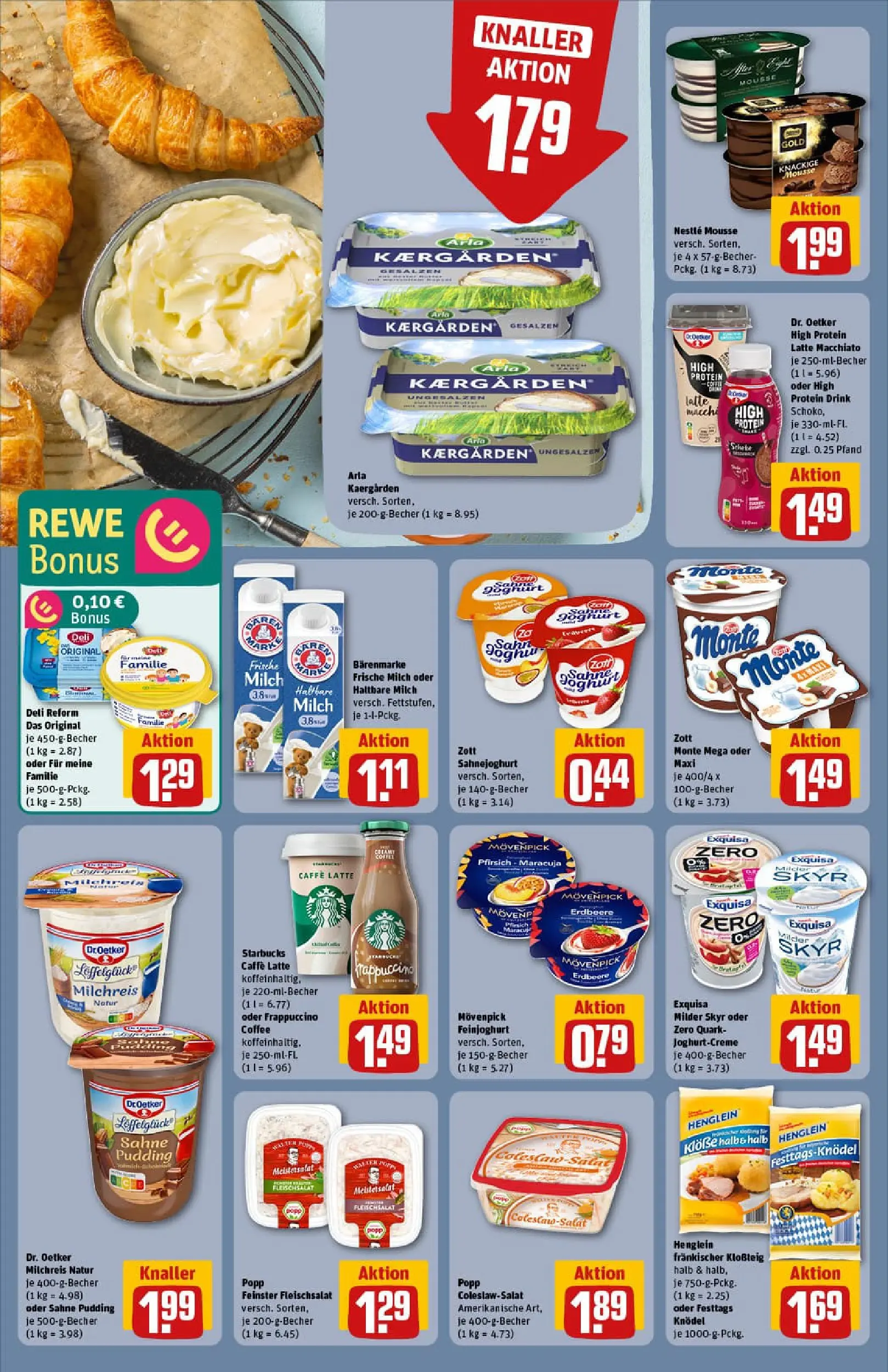 REWE Prospekt ab 02.11.2025 zum Blättern » Angebote | Seite: 16 | Produkte: Joghurt, Haltbare milch, Sahne, Deli reform