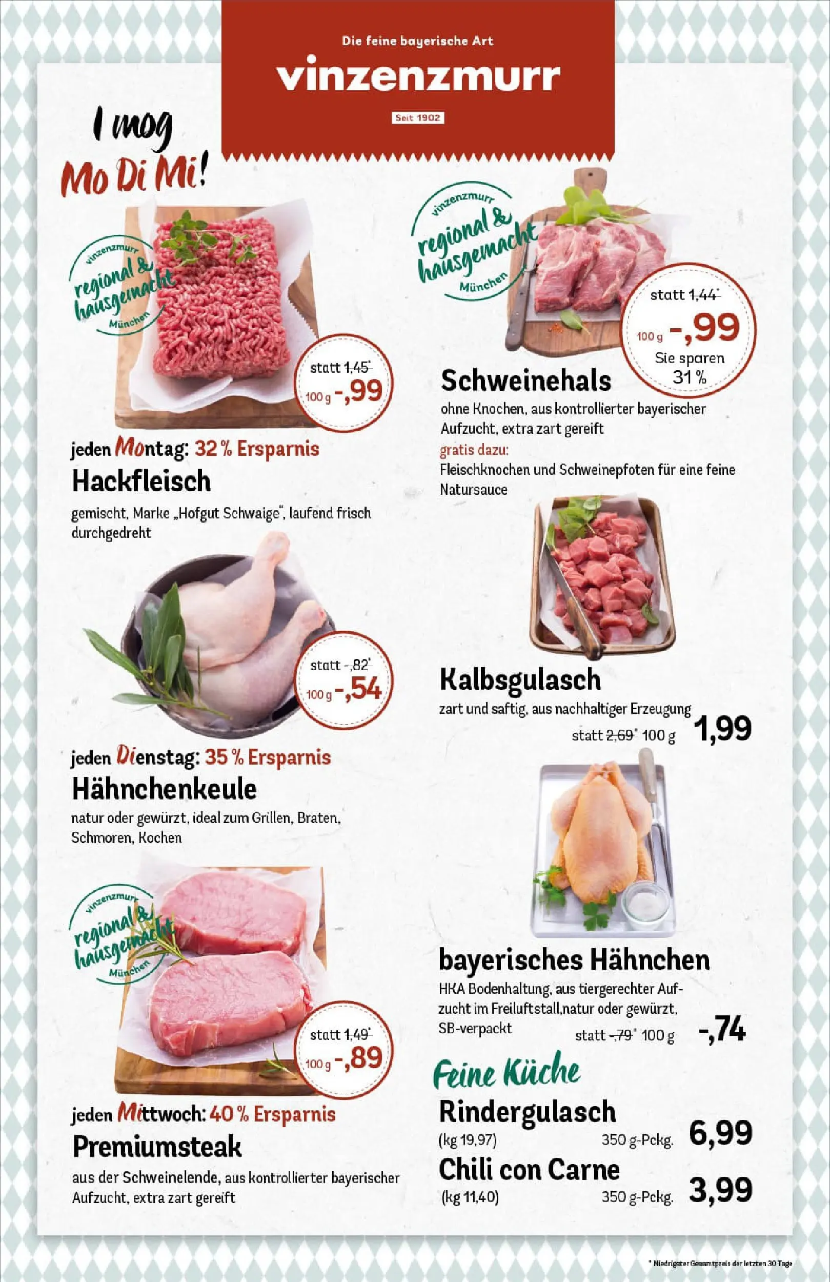 REWE Prospekt ab 02.11.2025 zum Blättern » Angebote | Seite: 8 | Produkte: Rindergulasch, Küche, Chili, Hackfleisch