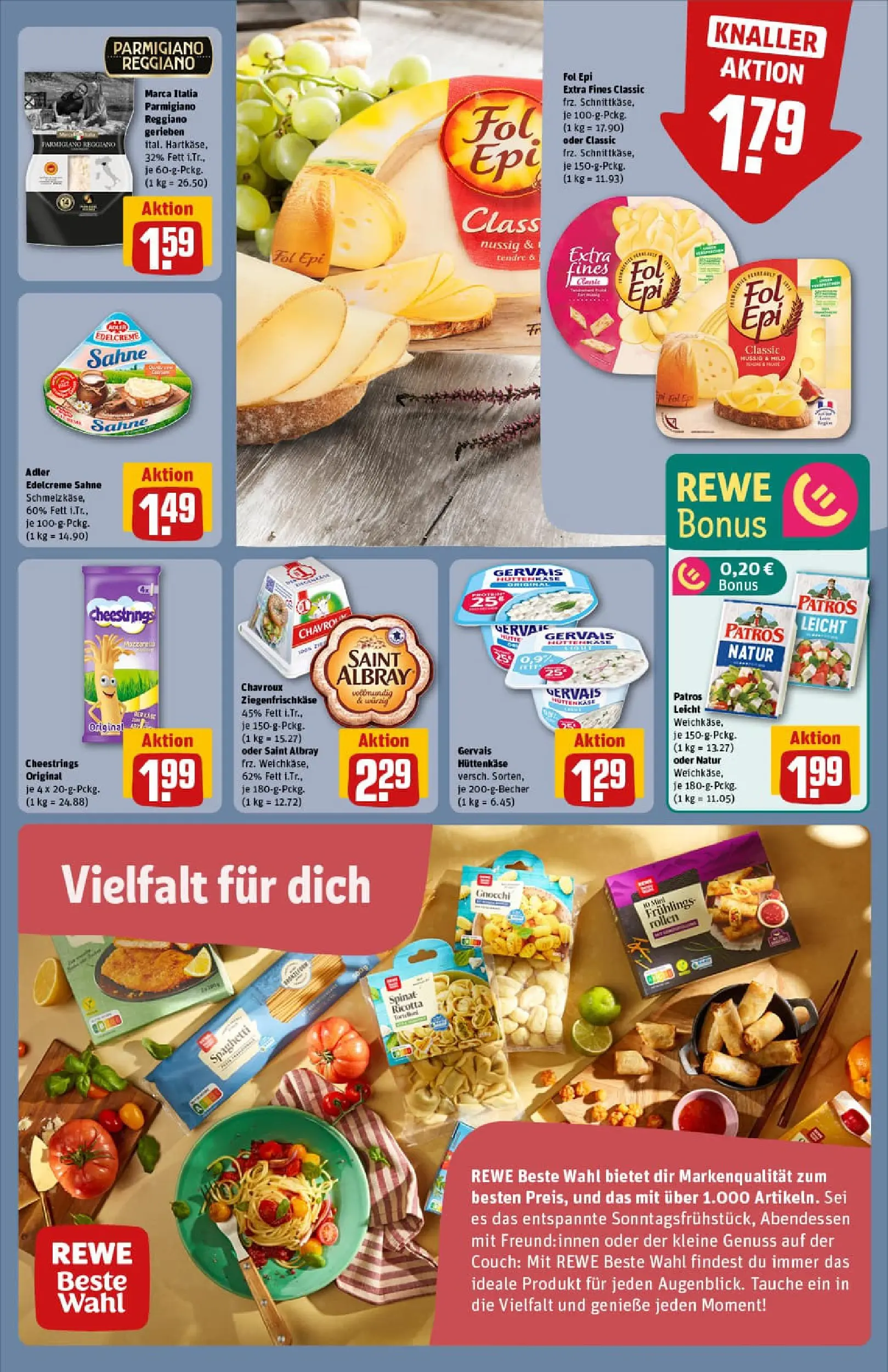 REWE Prospekt ab 02.11.2025 zum Blättern » Angebote | Seite: 13 | Produkte: Couch, Patros, Sahne, Hüttenkäse
