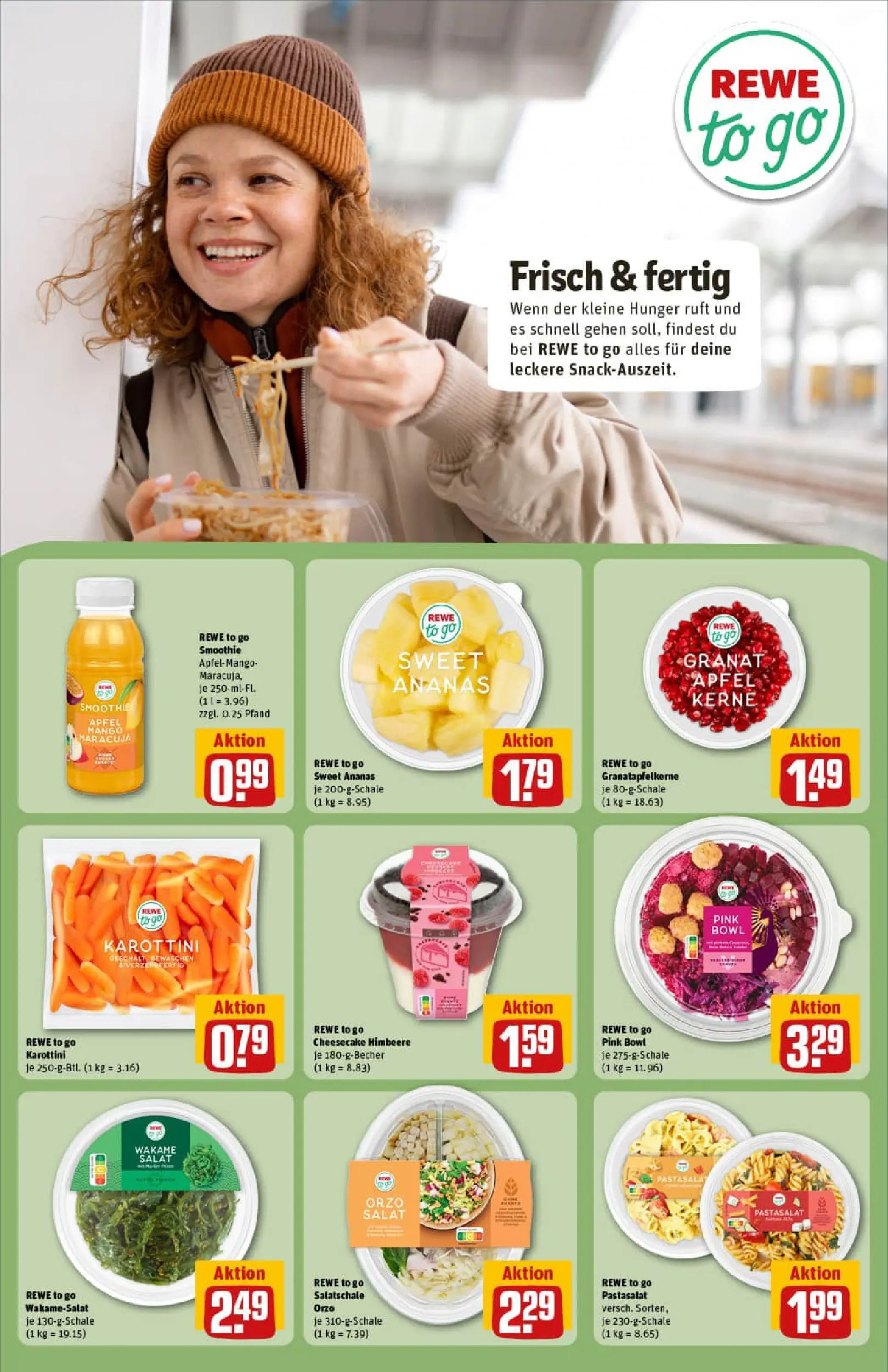 REWE Prospekt ab 02.11.2025 zum Blättern » Angebote | Seite: 14 | Produkte: Äpfel, Ananas, Pasta, Salat