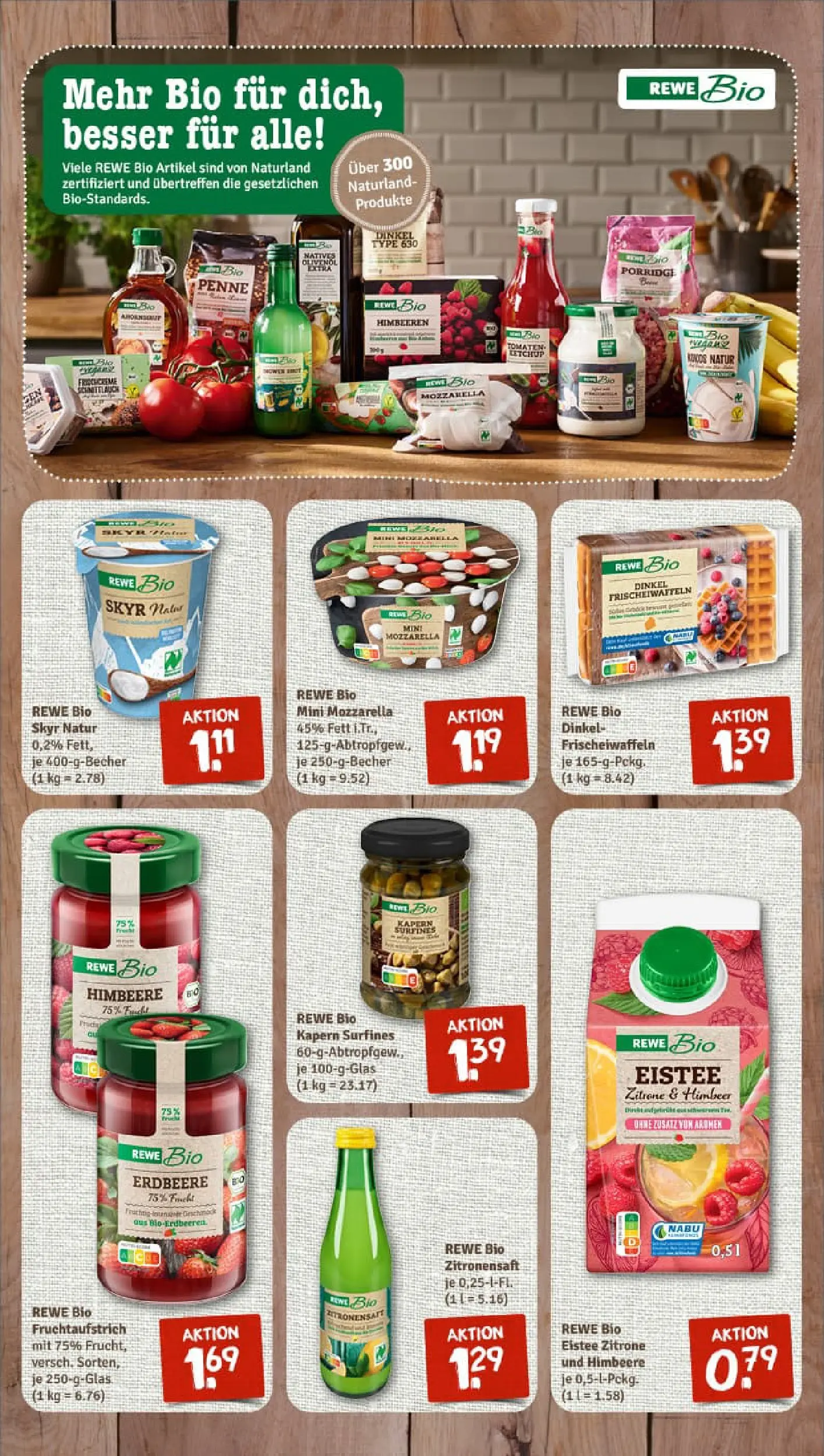 REWE Prospekt ab 03.11.2025 zum Blättern » Angebote | Seite: 11 | Produkte: Mozzarella, Skyr, Himbeere, Ketchup