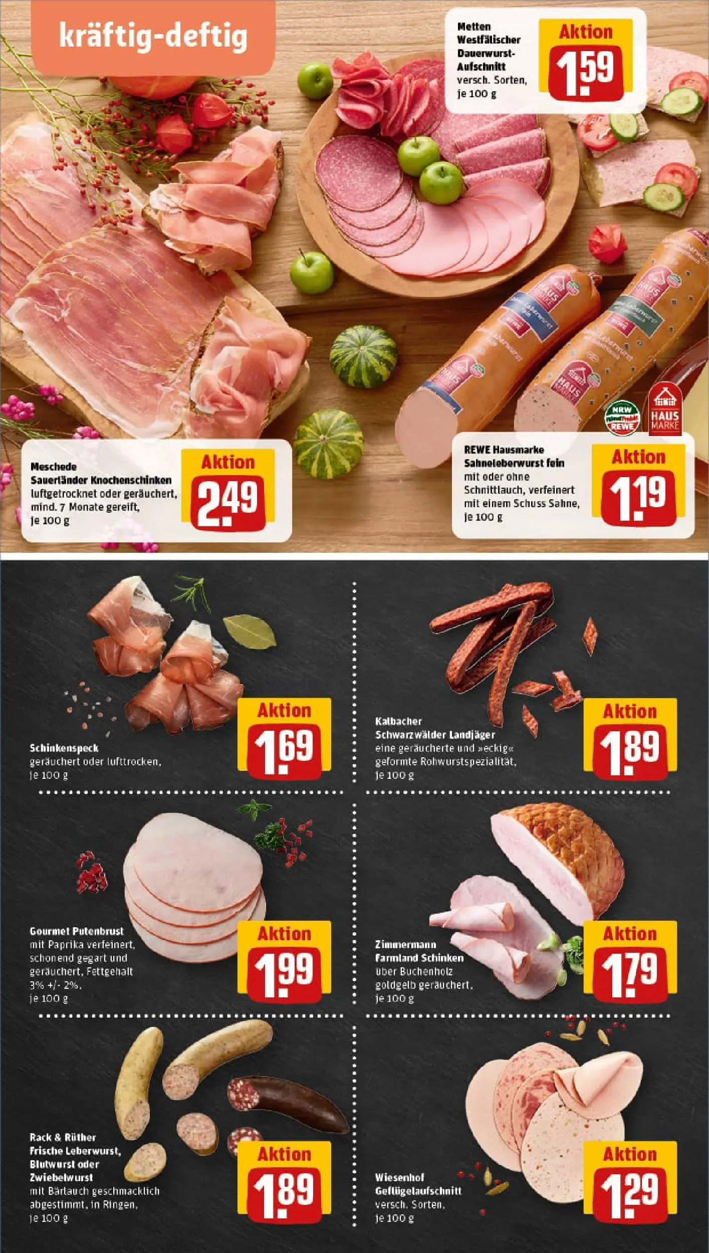 REWE Prospekt ab 02.11.2025 zum Blättern » Angebote | Seite: 8 | Produkte: Paprika, Schinken