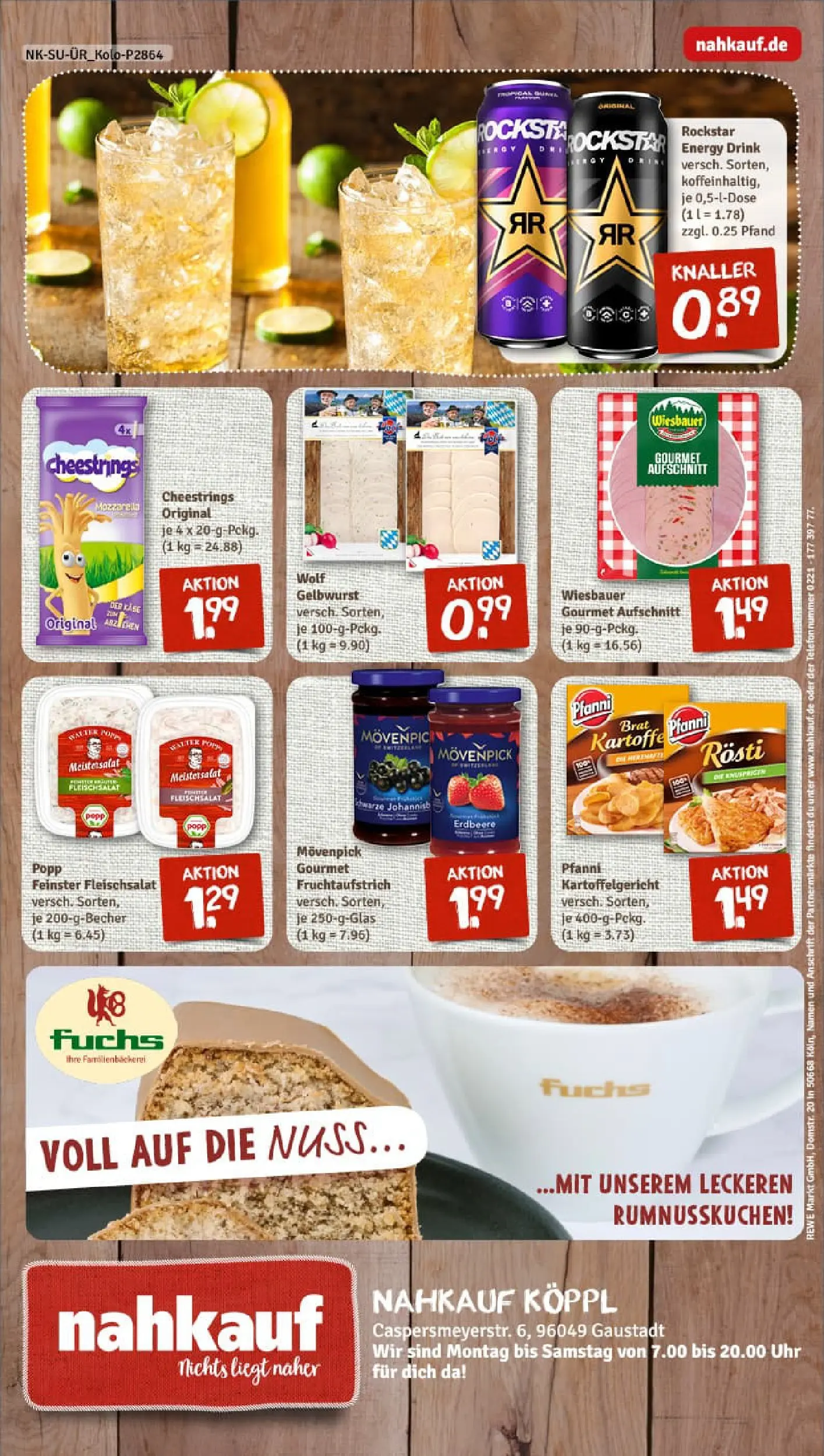 REWE Prospekt ab 02.11.2025 zum Blättern » Angebote | Seite: 12 | Produkte: Rockstar energy, Energy, Rockstar, Uhr