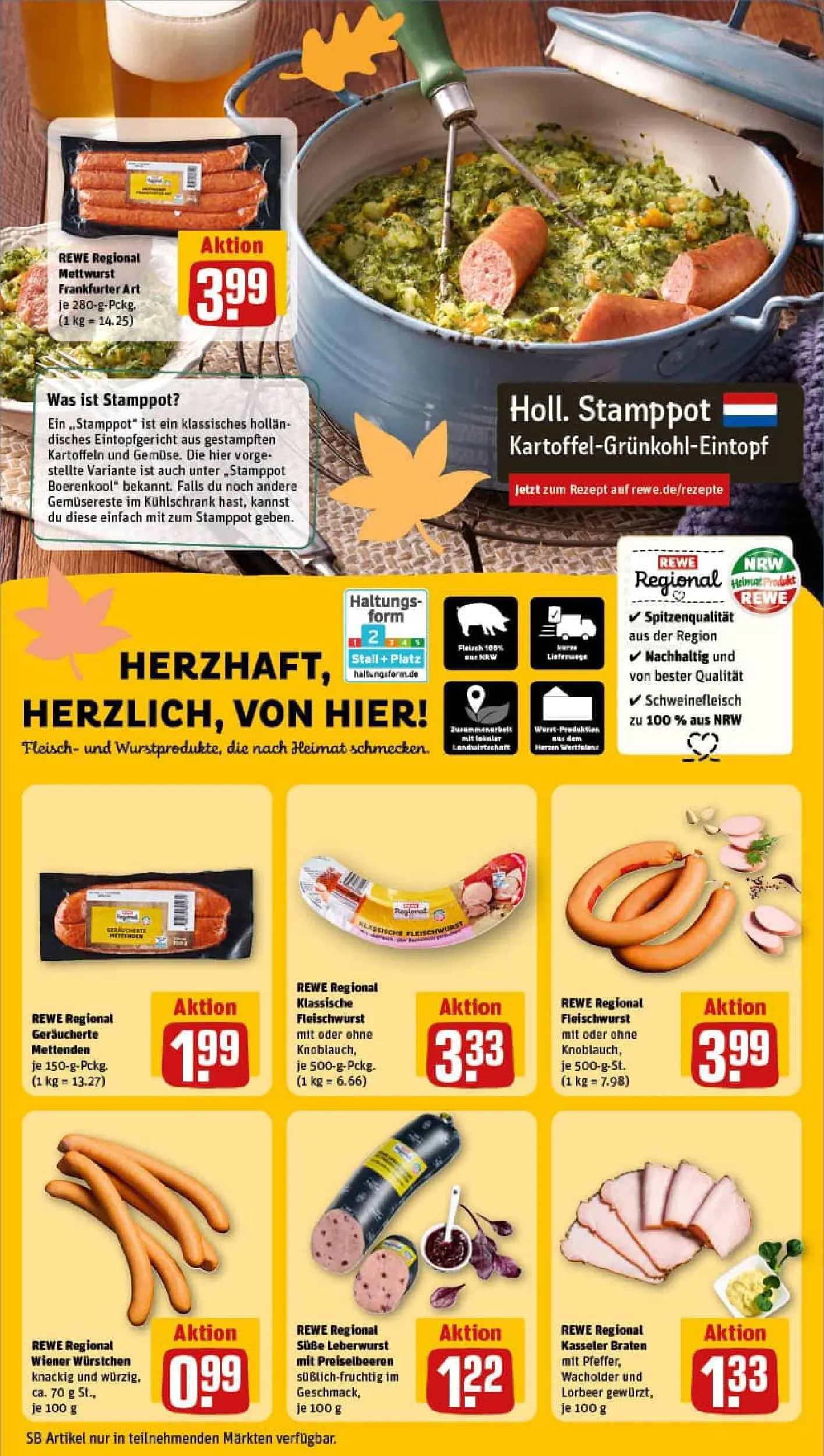 REWE Prospekt ab 02.11.2025 zum Blättern » Angebote | Seite: 11 | Produkte: Wiener wurstchen, Kühlschrank, Pfeffer, Fleisch