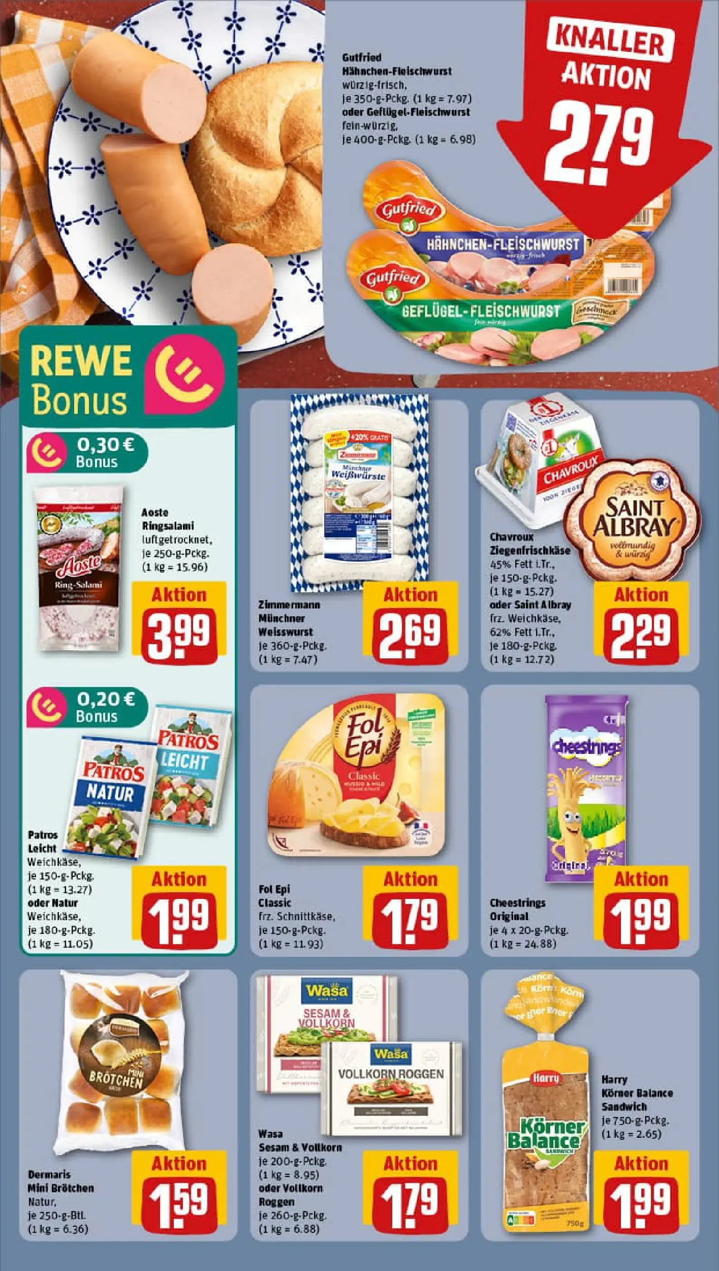 REWE Prospekt ab 02.11.2025 zum Blättern » Angebote | Seite: 12 | Produkte: Weißwurst, Patros, Salami