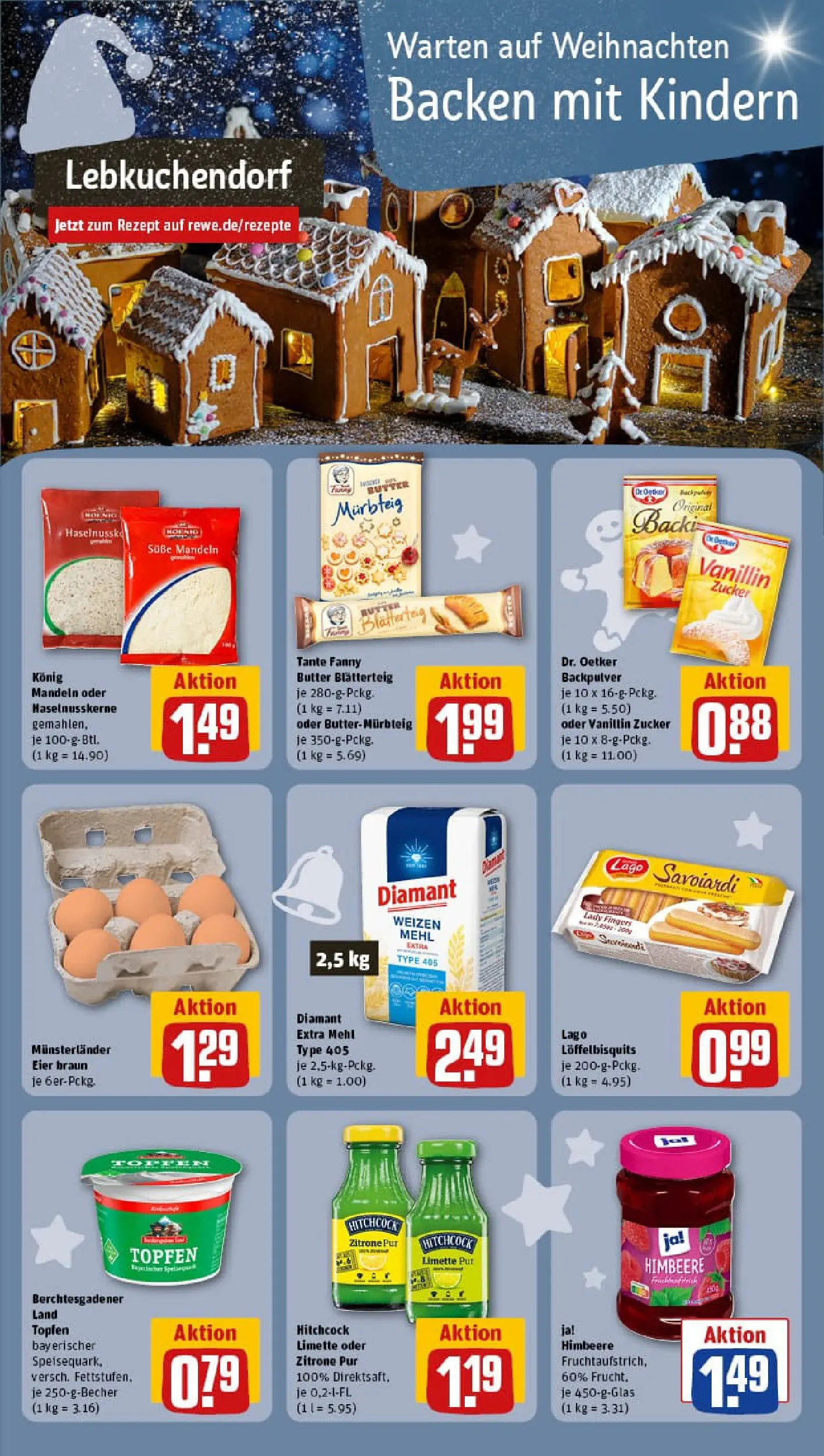 REWE Prospekt ab 02.11.2025 zum Blättern » Angebote | Seite: 20 | Produkte: Butter, Eier, Mandeln, Zitrone