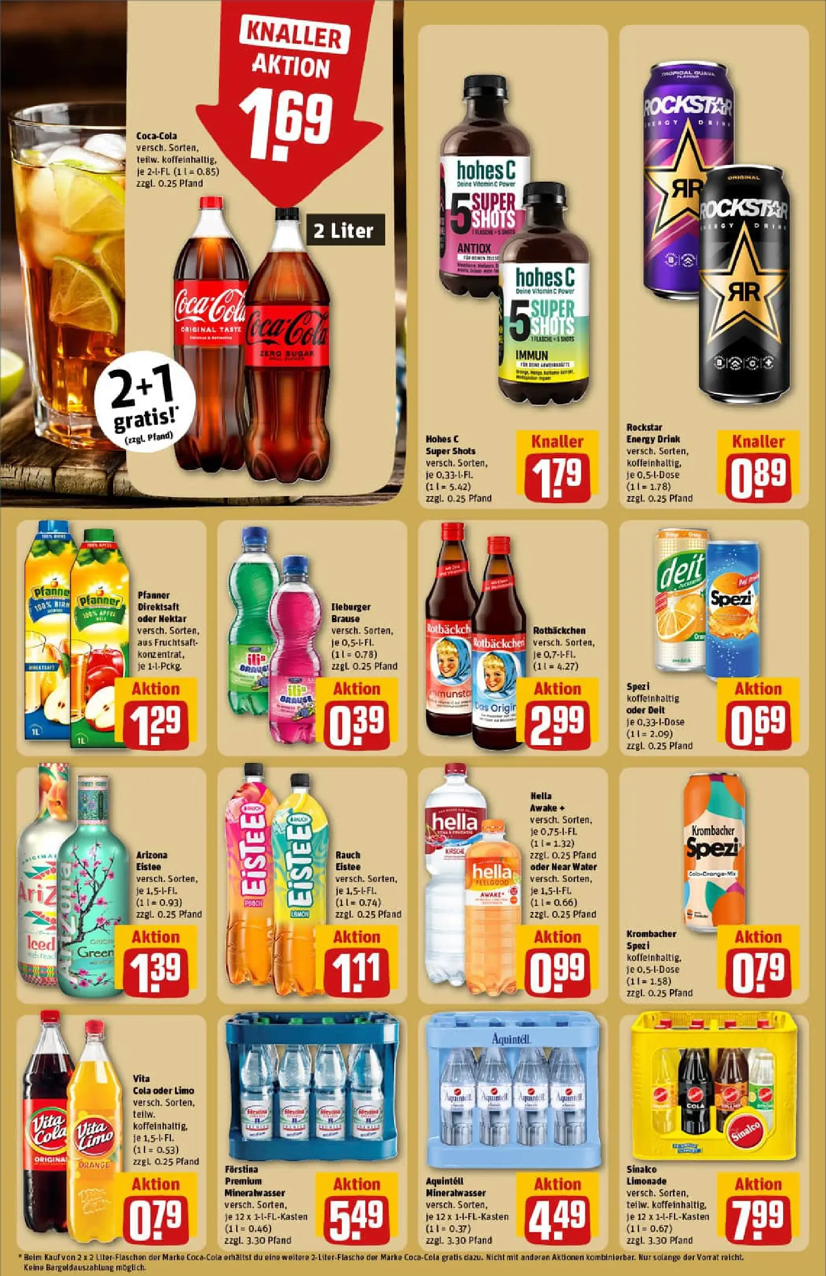 REWE Prospekt ab 02.11.2025 zum Blättern » Angebote | Seite: 22 | Produkte: Sinalco, Coca cola, Äpfel, Hohes c