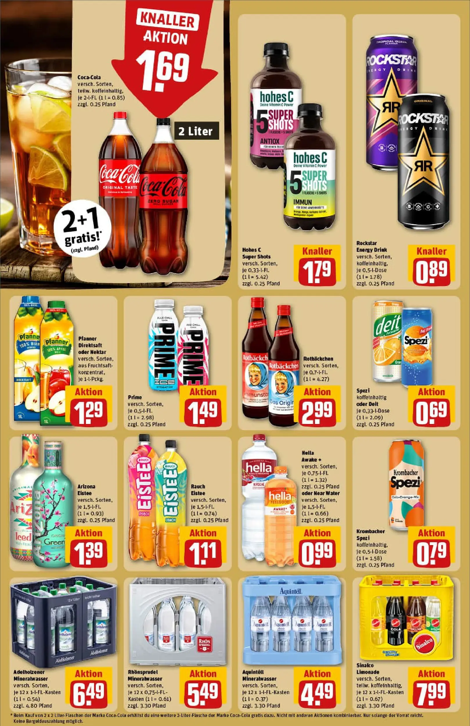 REWE Prospekt ab 02.11.2025 zum Blättern » Angebote | Seite: 18 | Produkte: Rockstar energy, Mineralwasser, Hella, Rhonsprudel