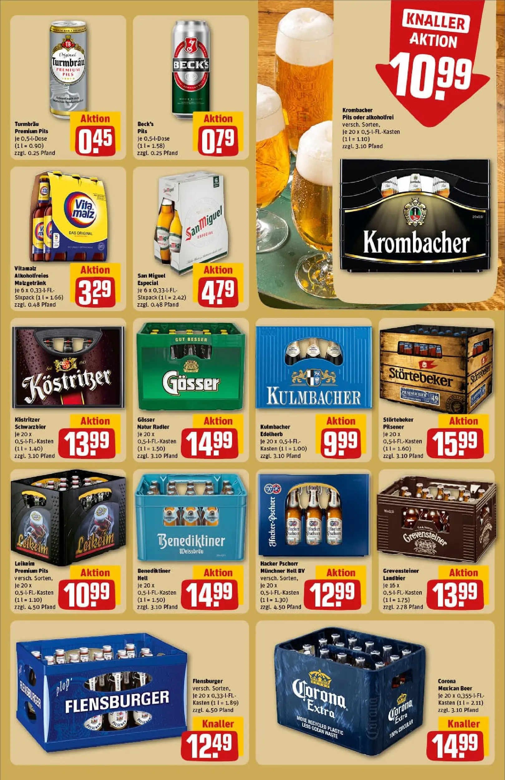 REWE Prospekt ab 02.11.2025 zum Blättern » Angebote | Seite: 19 | Produkte: Kostritzer, Benediktiner hell, Flensburger, Radler