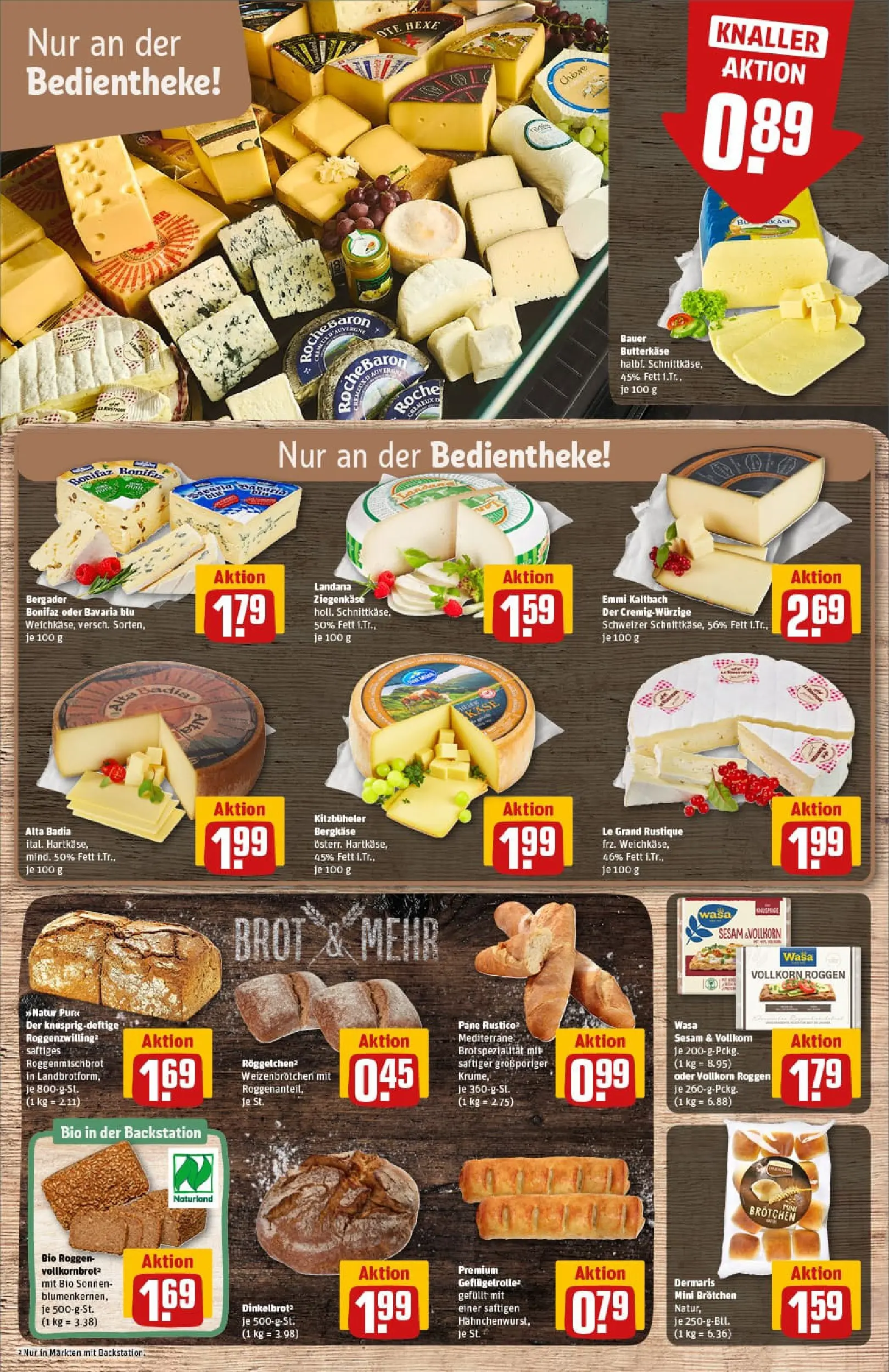 REWE Prospekt ab 02.11.2025 zum Blättern » Angebote | Seite: 11 | Produkte: Ziegenkäse, Vollkornbrot, Pane, Brot