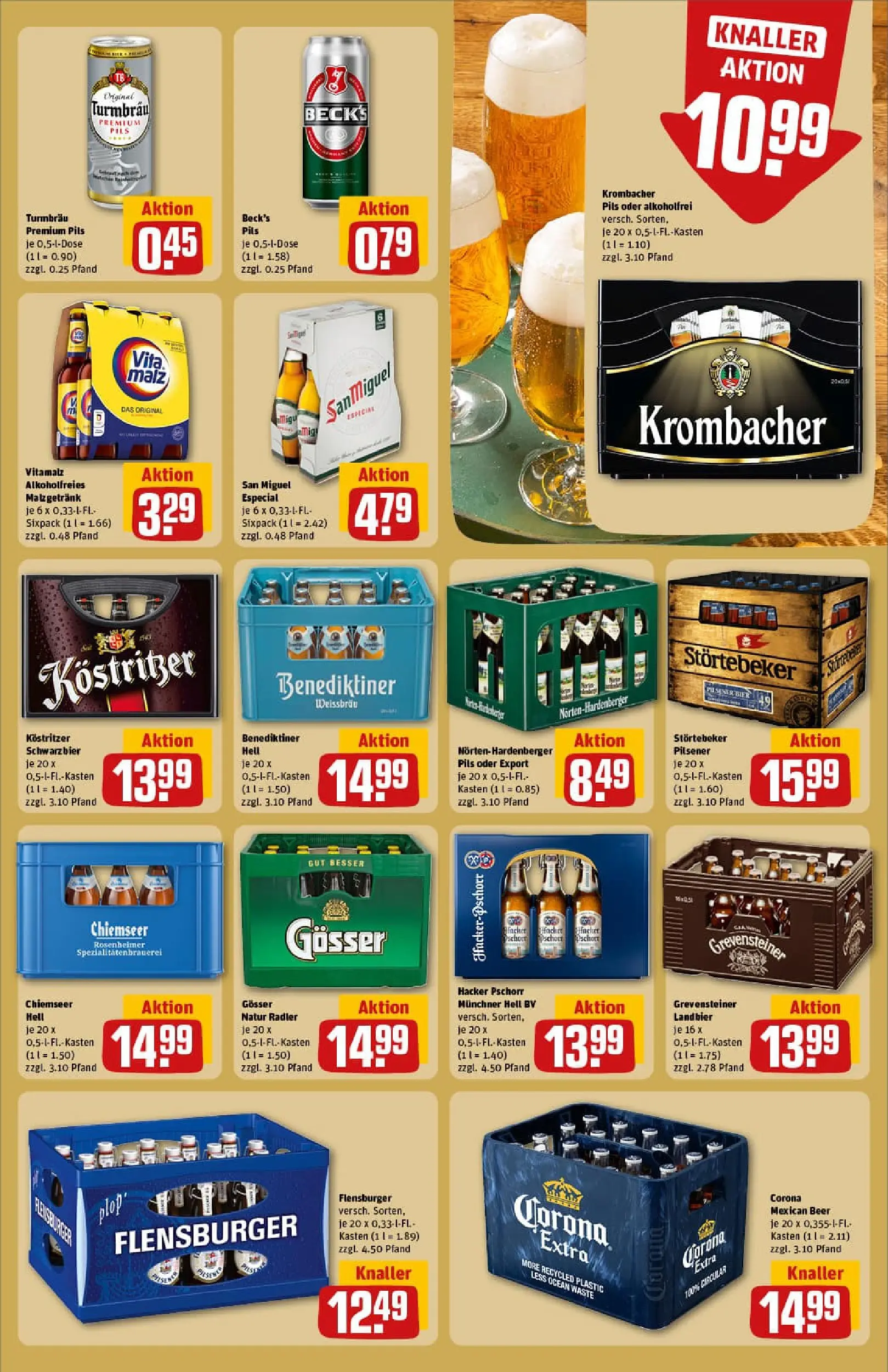 REWE Prospekt ab 02.11.2025 zum Blättern » Angebote | Seite: 25 | Produkte: Bier, Flensburger, Radler, Krombacher