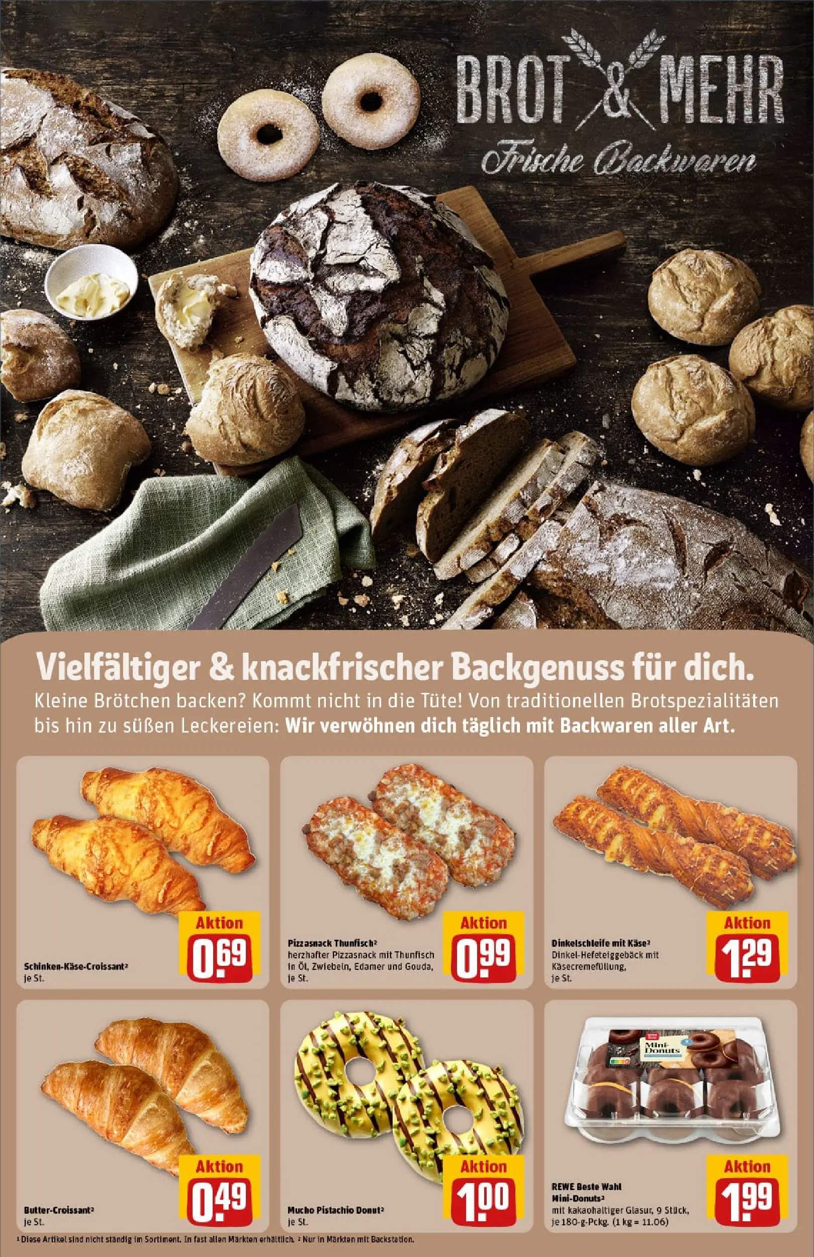 REWE Prospekt ab 02.11.2025 zum Blättern » Angebote | Seite: 14 | Produkte: Thunfisch, Edamer, Brot, Pizza