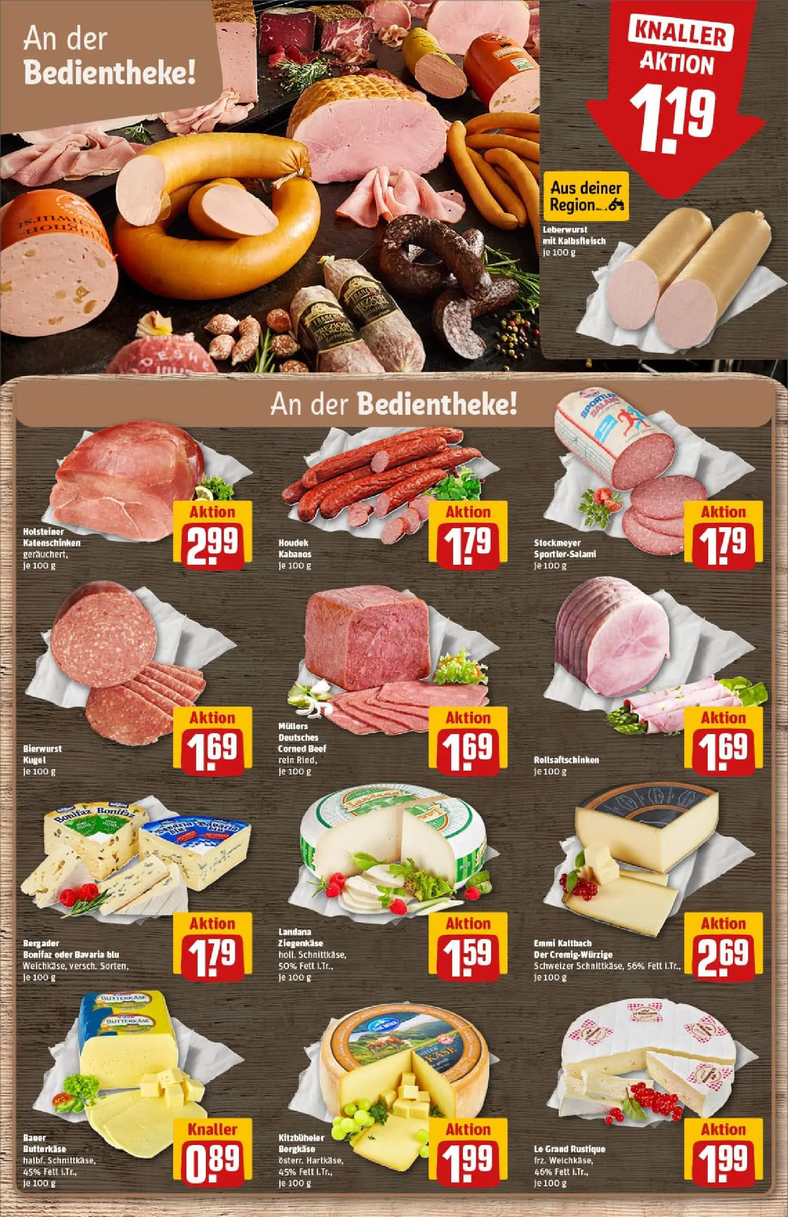 REWE Prospekt ab 02.11.2025 zum Blättern » Angebote | Seite: 10 | Produkte: Ziegenkäse, Salami