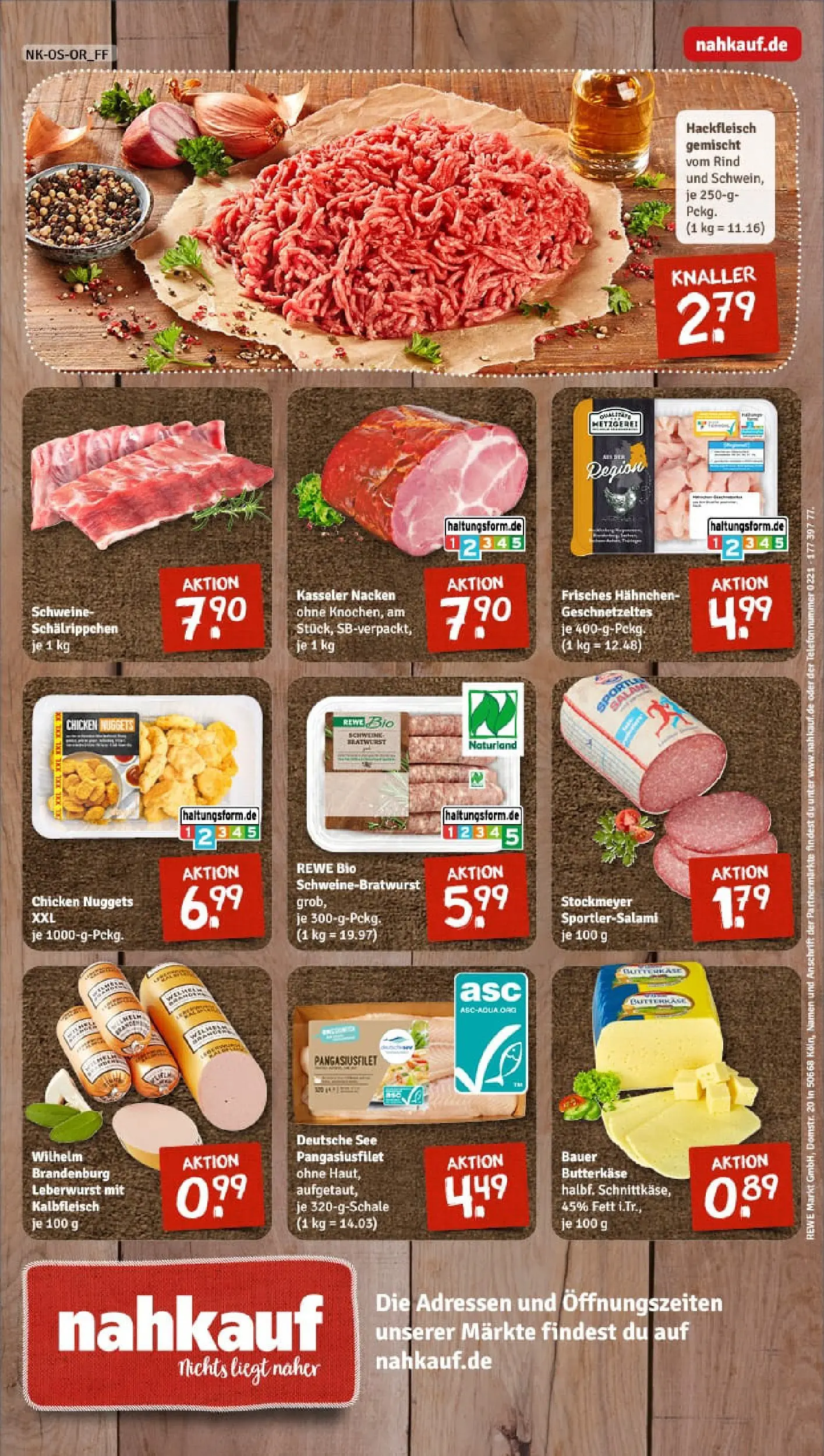 REWE Prospekt ab 03.11.2025 zum Blättern » Angebote | Seite: 12 | Produkte: Butter, Kasseler nacken, Salami, Telefon