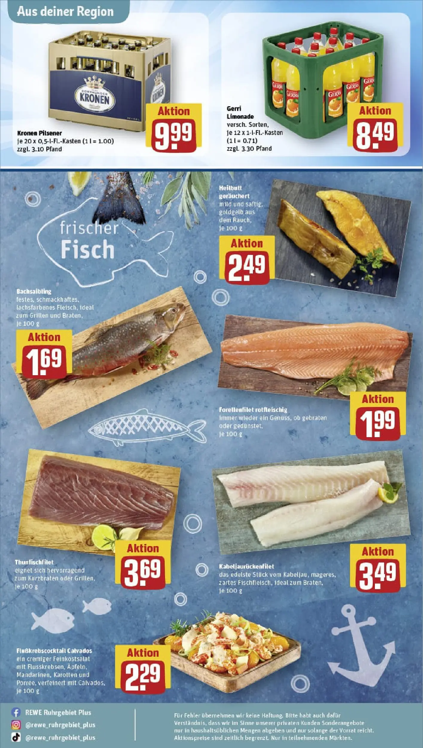 REWE Prospekt ab 02.11.2025 zum Blättern » Angebote | Seite: 32 | Produkte: Limonade, Fisch