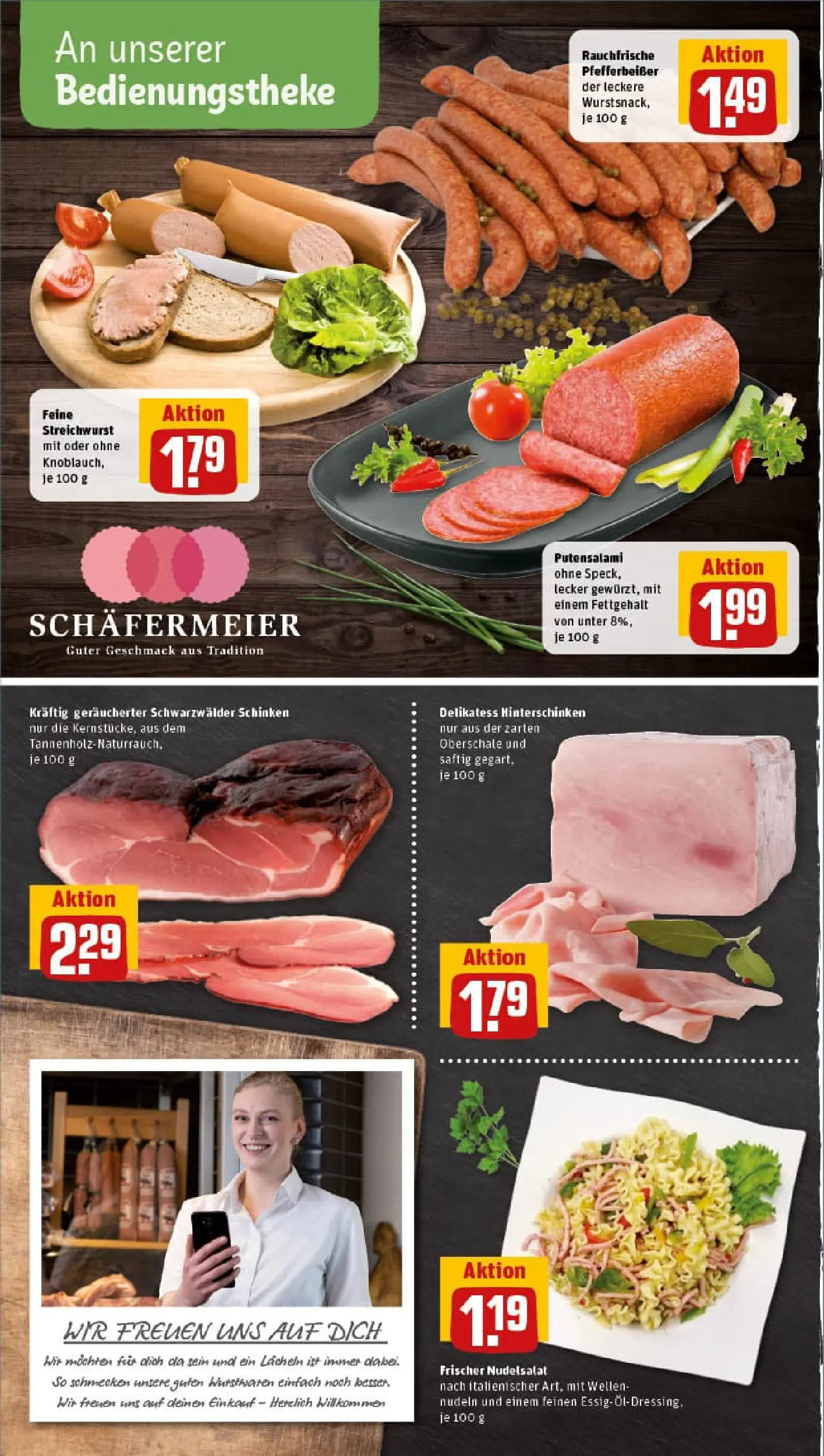 REWE Prospekt ab 02.11.2025 zum Blättern » Angebote | Seite: 8 | Produkte: Pasta, Schinken, Nudeln