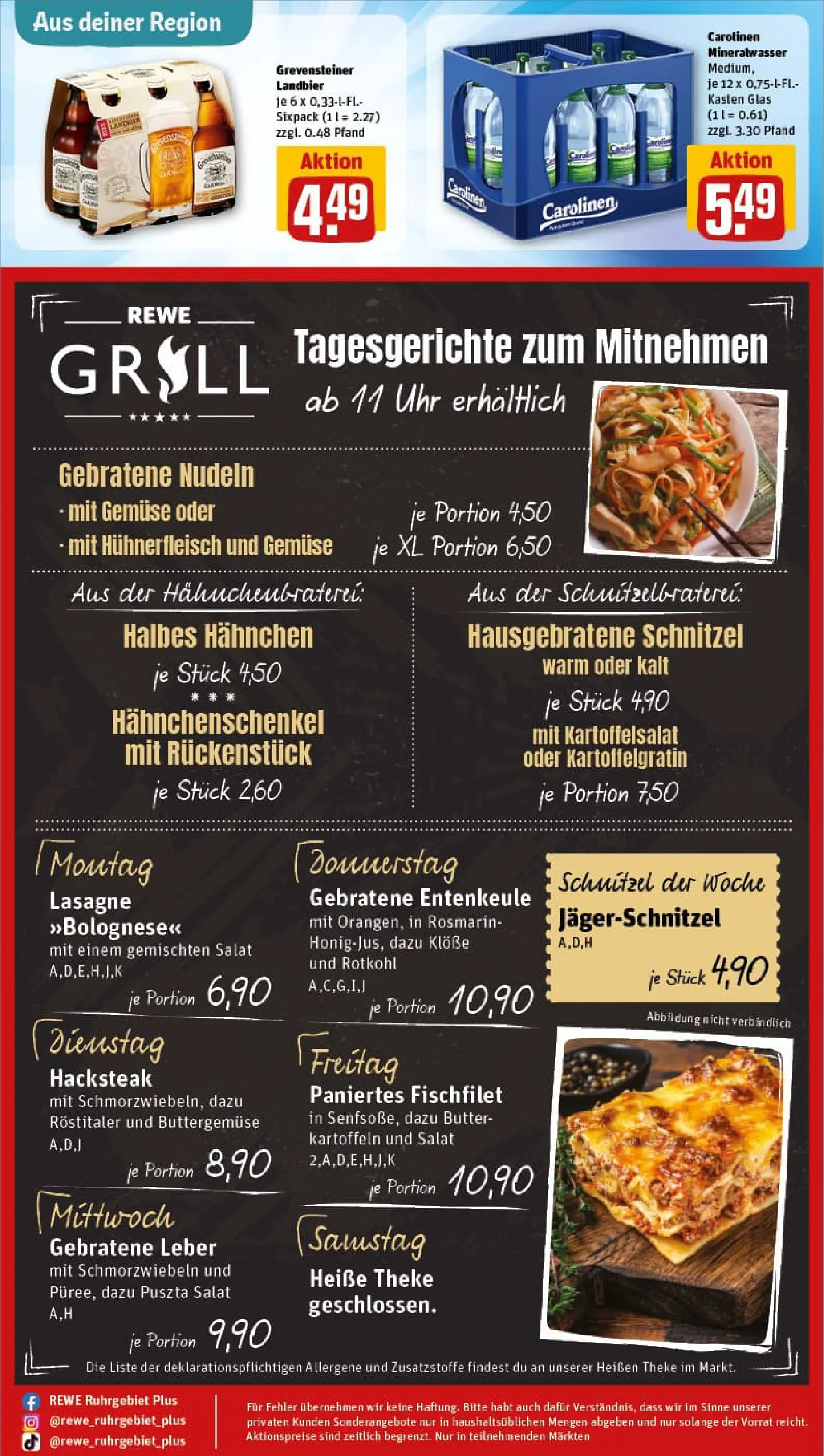 REWE Prospekt ab 02.11.2025 zum Blättern » Angebote | Seite: 32 | Produkte: Grill, Rotkohl, Steak, Salat