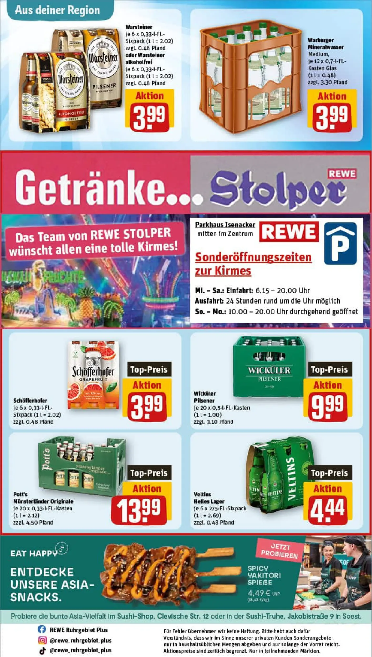 REWE Prospekt ab 02.11.2025 zum Blättern » Angebote | Seite: 31 | Produkte: Mineralwasser, Grapefruit, Uhr, Veltins