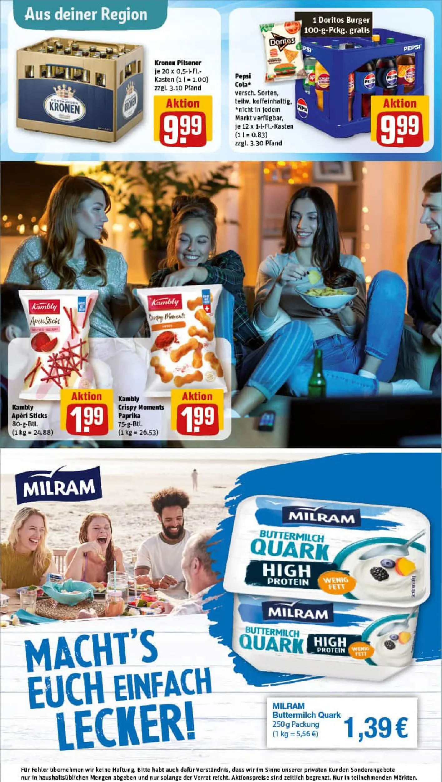 REWE Prospekt ab 02.11.2025 zum Blättern » Angebote | Seite: 31 | Produkte: Quark, Cola, Milram, Pepsi